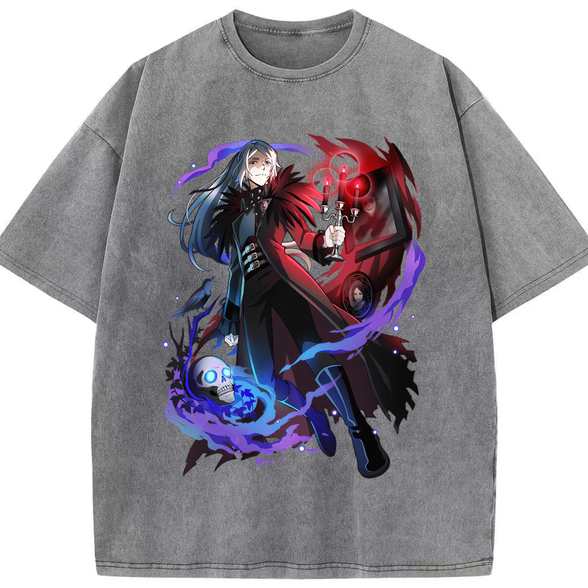 （画像用） 文豪ストレイドッグス Bungo Stray Dogs 綿100% ヴィンテージ風 半袖Tシャツ（フロントプリント）