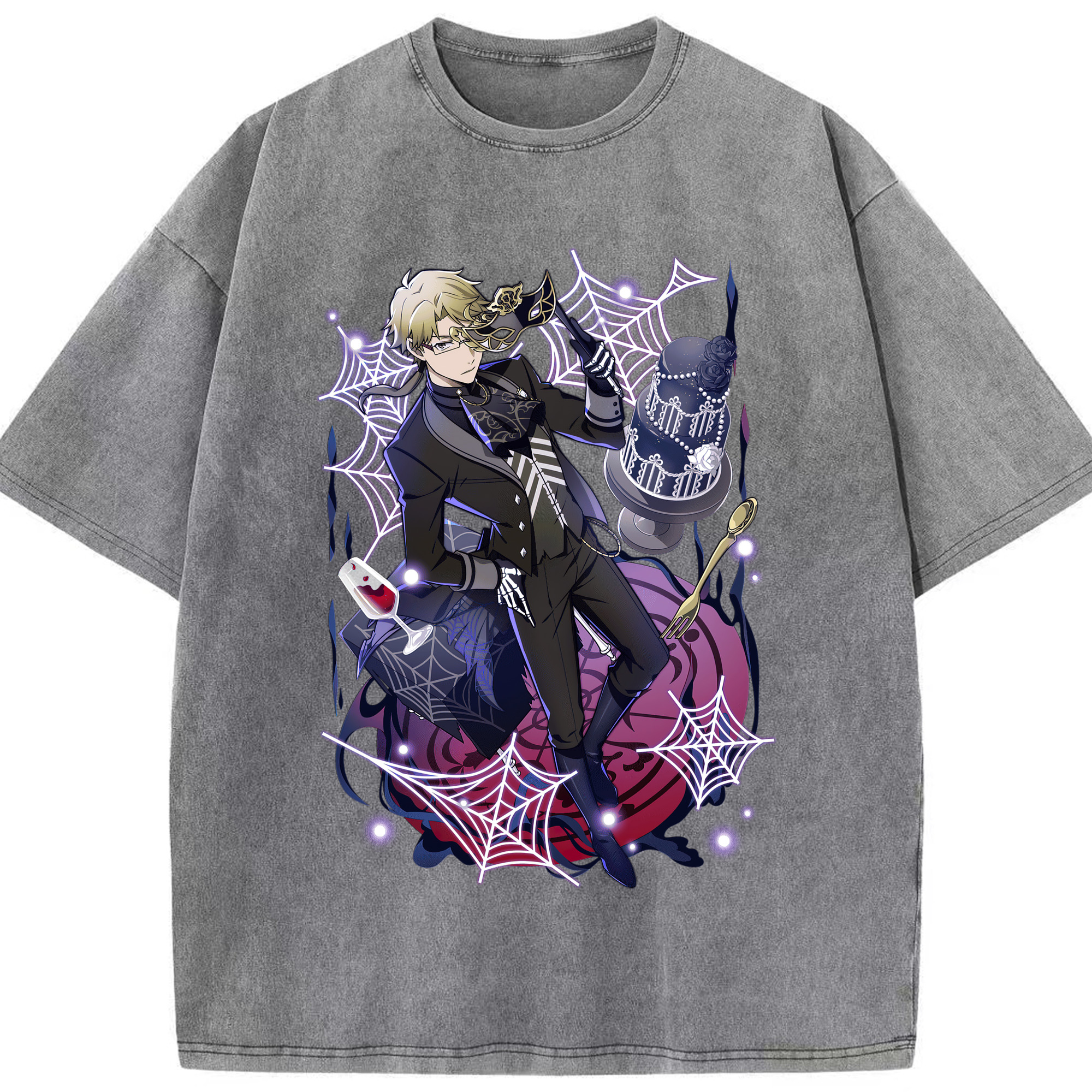 （画像用） 文豪ストレイドッグス Bungo Stray Dogs 綿100% ヴィンテージ風 半袖Tシャツ（フロントプリント）