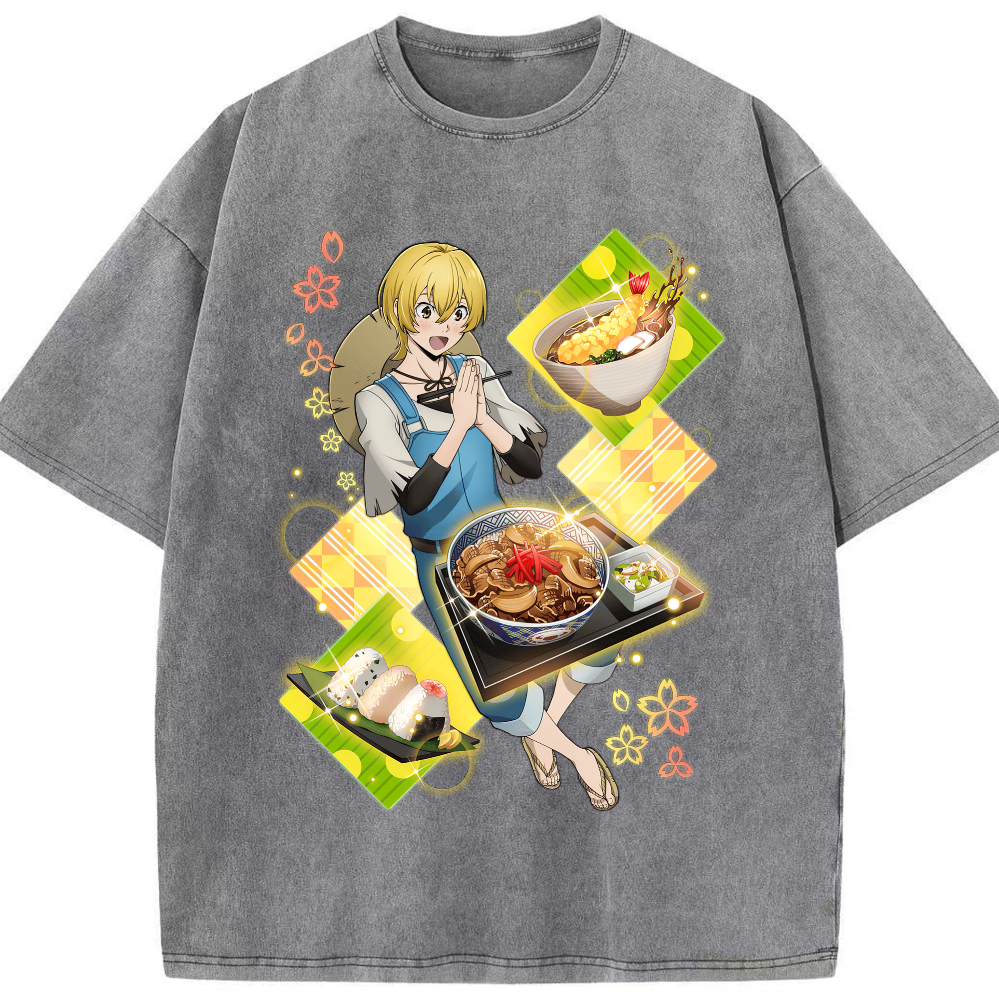 （画像用） 文豪ストレイドッグス Bungo Stray Dogs 綿100% ヴィンテージ風 半袖Tシャツ（フロントプリント）
