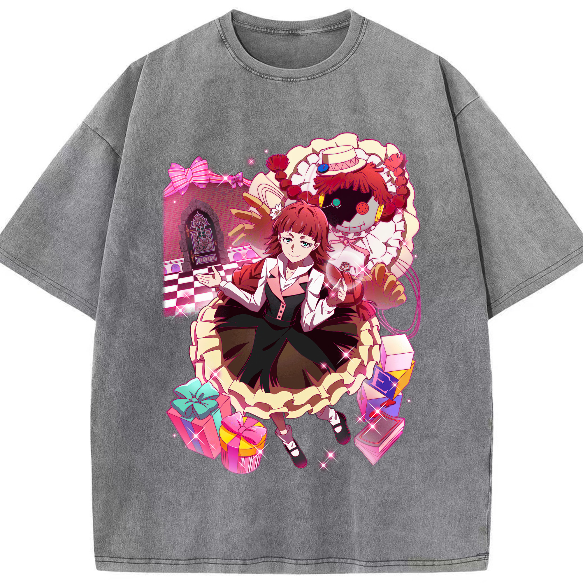 （画像用） 文豪ストレイドッグス Bungo Stray Dogs 綿100% ヴィンテージ風 半袖Tシャツ（フロントプリント）