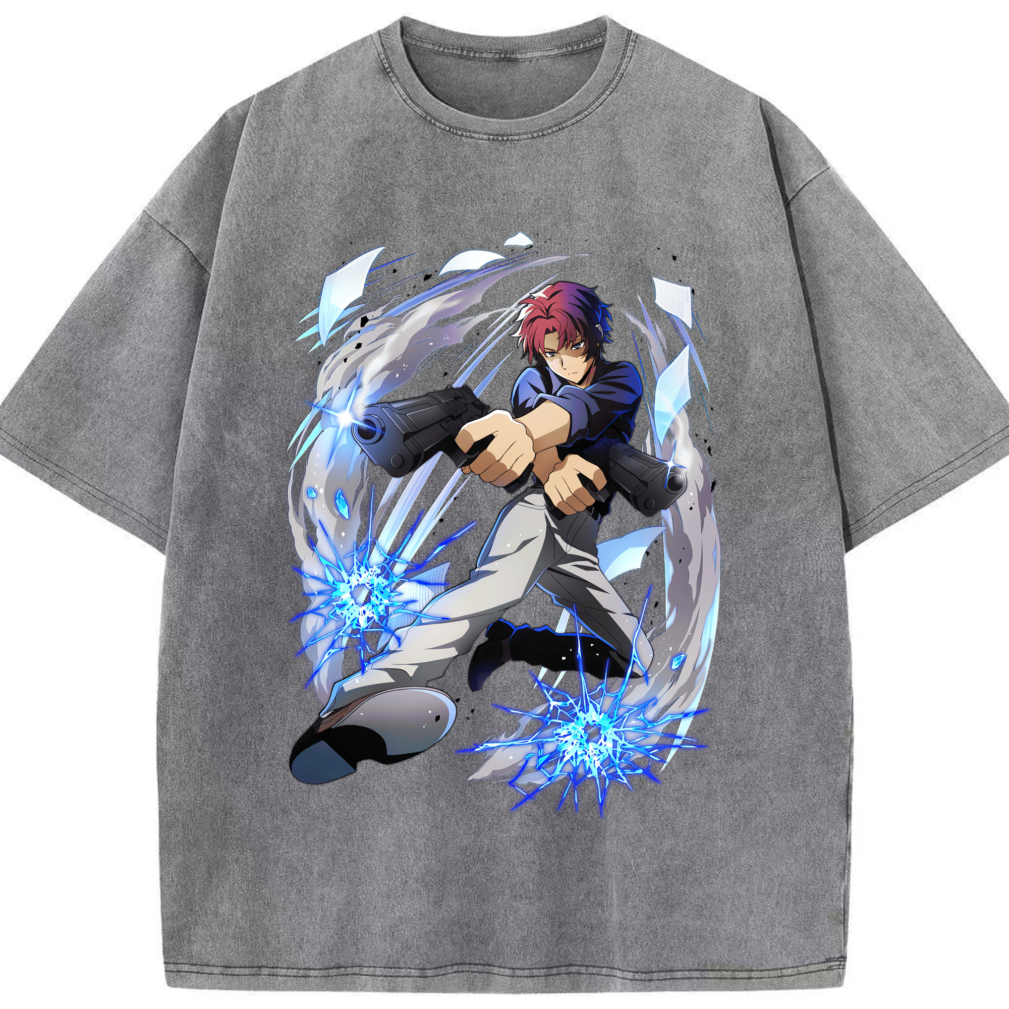 （画像用） 文豪ストレイドッグス Bungo Stray Dogs 綿100% ヴィンテージ風 半袖Tシャツ（フロントプリント）