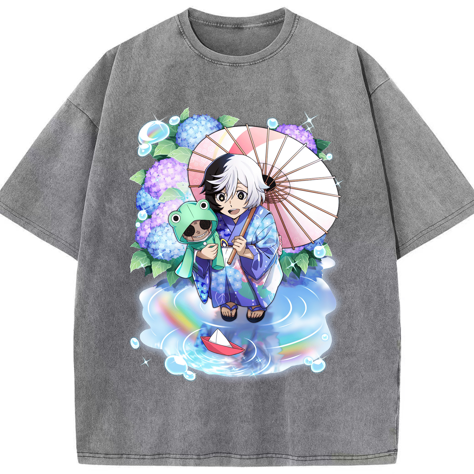 （画像用） 文豪ストレイドッグス Bungo Stray Dogs 綿100% ヴィンテージ風 半袖Tシャツ（フロントプリント）