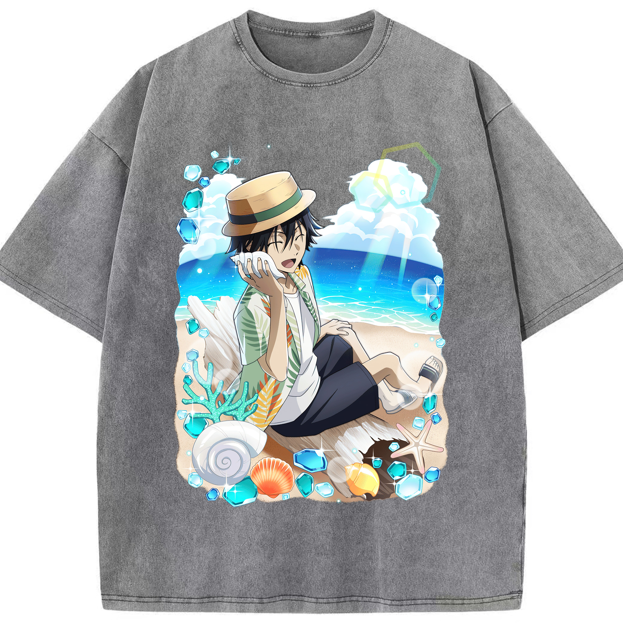 （画像用） 文豪ストレイドッグス Bungo Stray Dogs 綿100% ヴィンテージ風 半袖Tシャツ（フロントプリント）