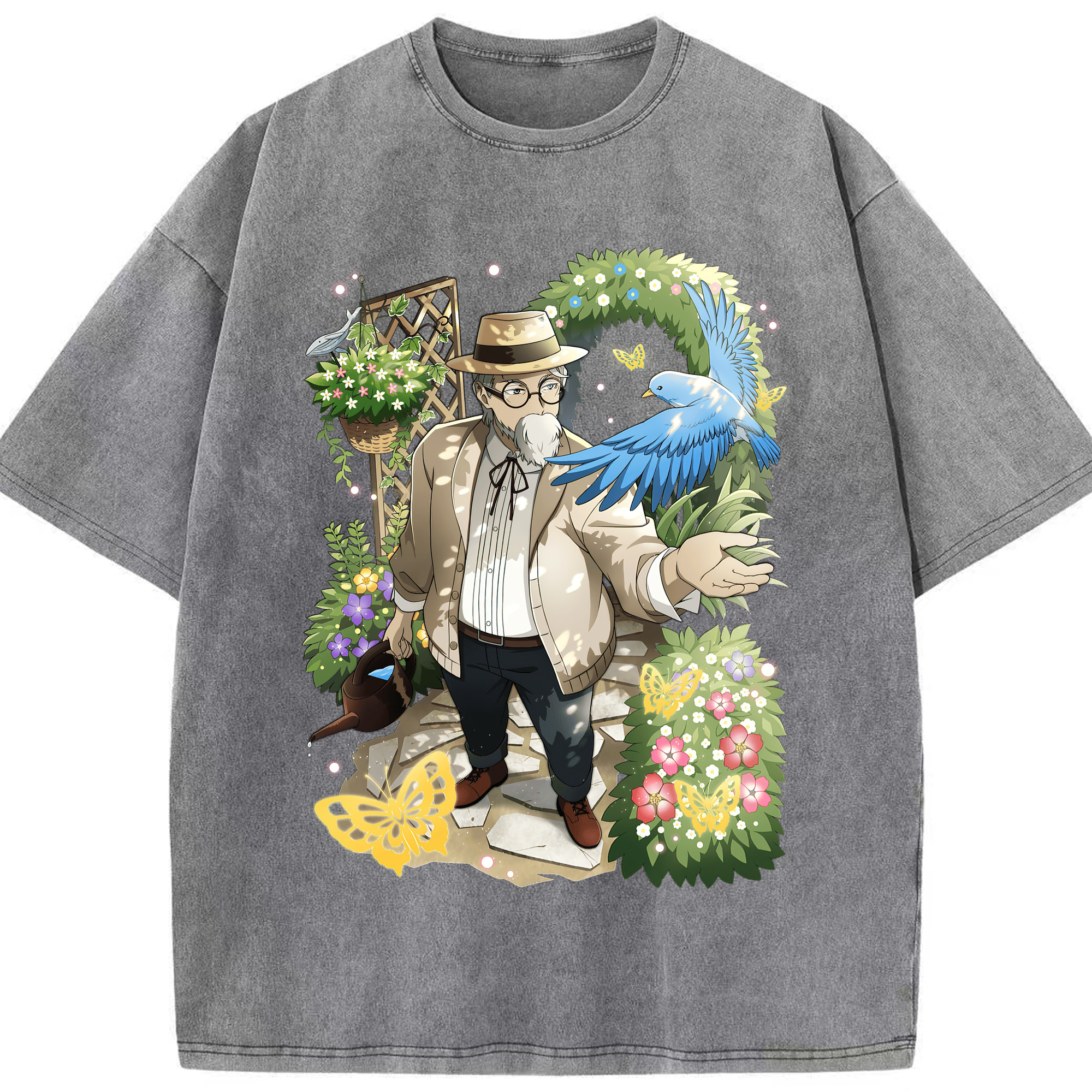 （画像用） 文豪ストレイドッグス Bungo Stray Dogs 綿100% ヴィンテージ風 半袖Tシャツ（フロントプリント）