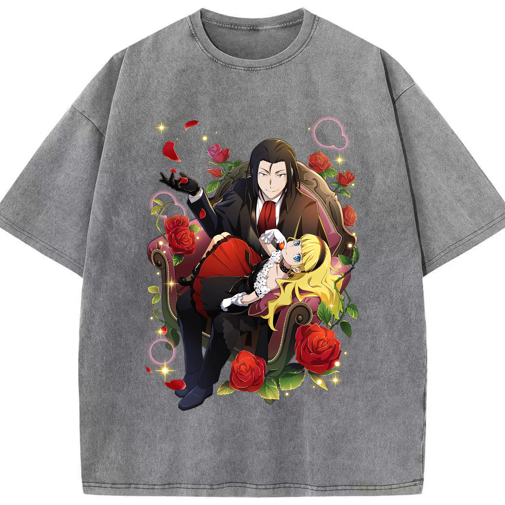 （画像用） 文豪ストレイドッグス Bungo Stray Dogs 綿100% ヴィンテージ風 半袖Tシャツ（フロントプリント）