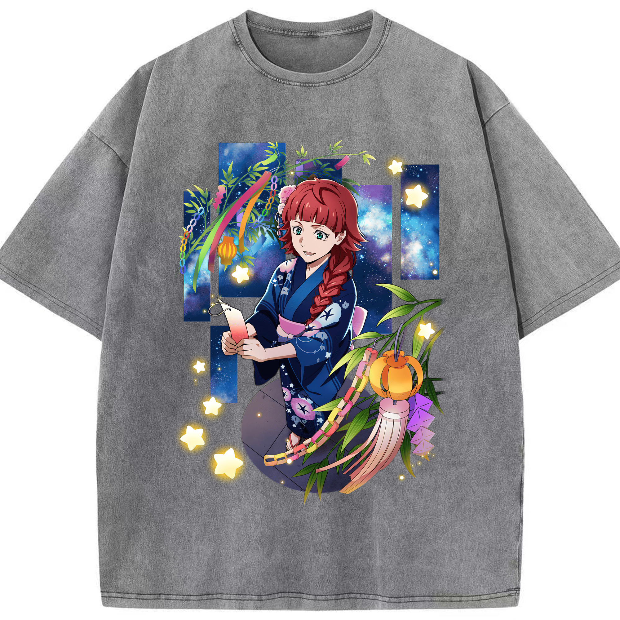 文豪ストレイドッグス Bungo Stray Dogs 綿100% ヴィンテージ風 半袖Tシャツ（フロントプリント）