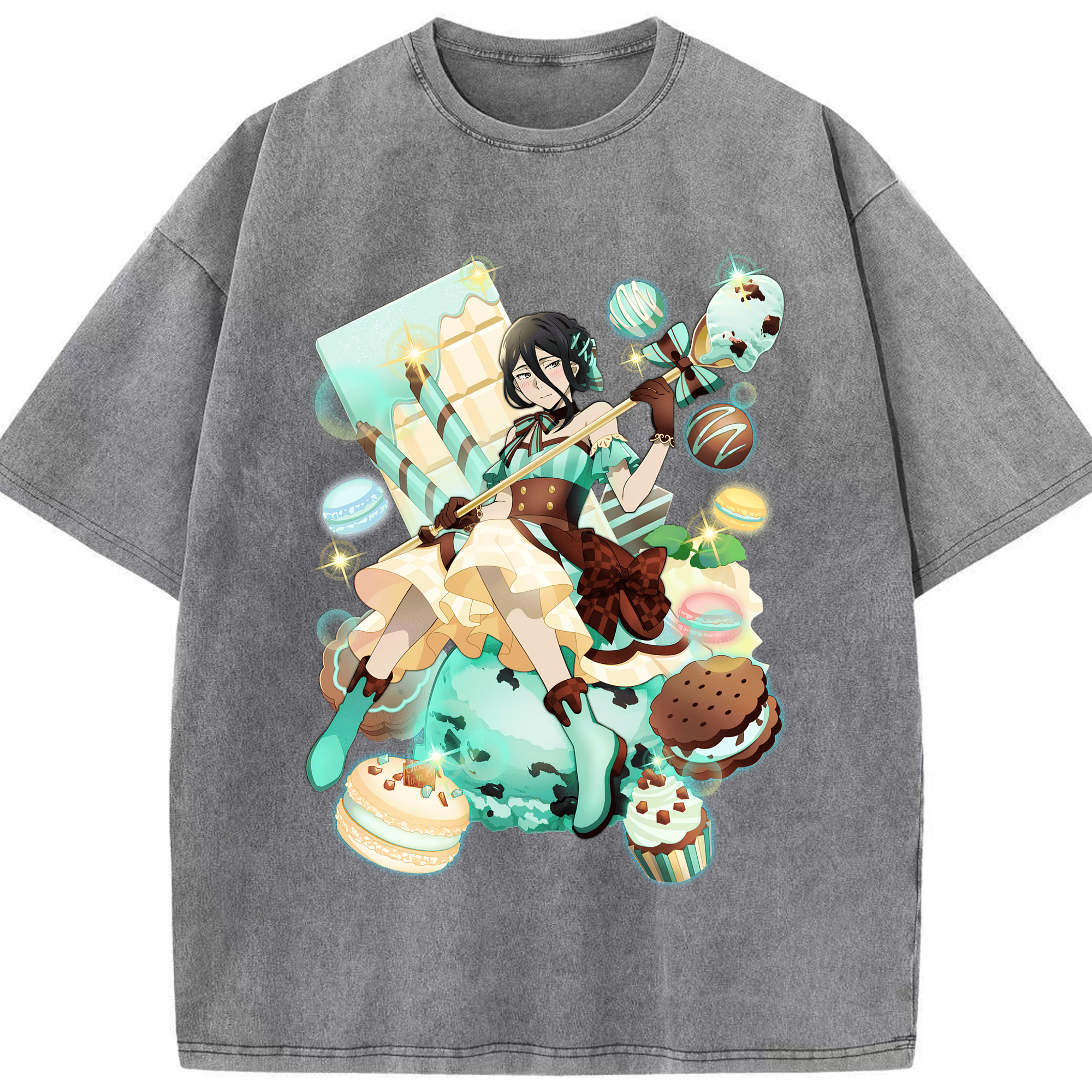 （画像用） 文豪ストレイドッグス Bungo Stray Dogs 綿100% ヴィンテージ風 半袖Tシャツ（フロントプリント）