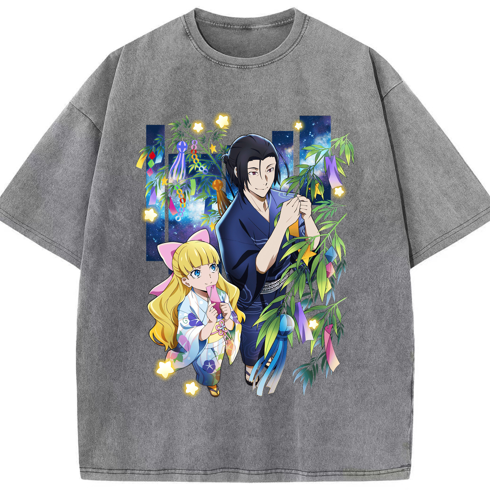 （画像用） 文豪ストレイドッグス Bungo Stray Dogs 綿100% ヴィンテージ風 半袖Tシャツ（フロントプリント）