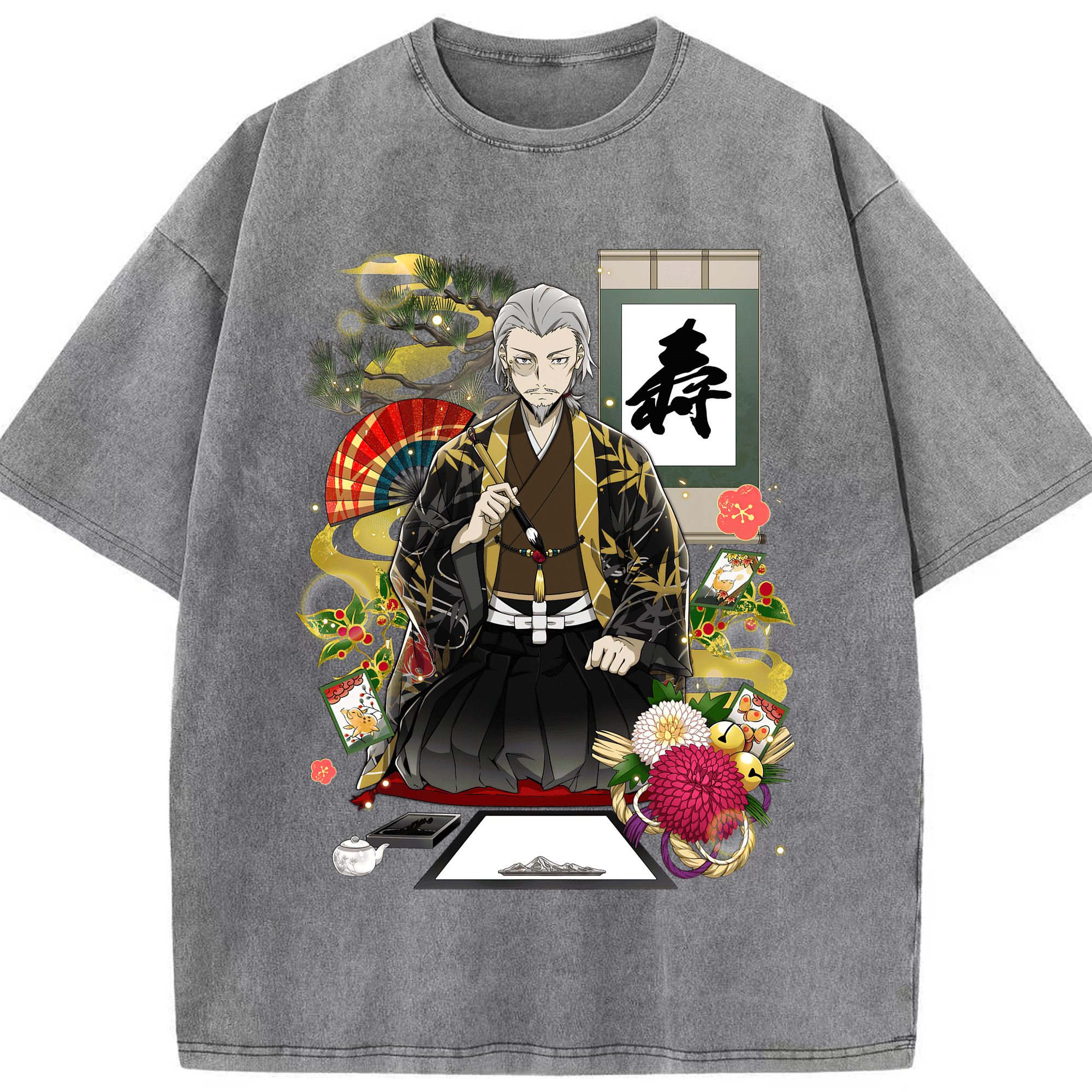 （画像用） 文豪ストレイドッグス Bungo Stray Dogs 綿100% ヴィンテージ風 半袖Tシャツ（フロントプリント）