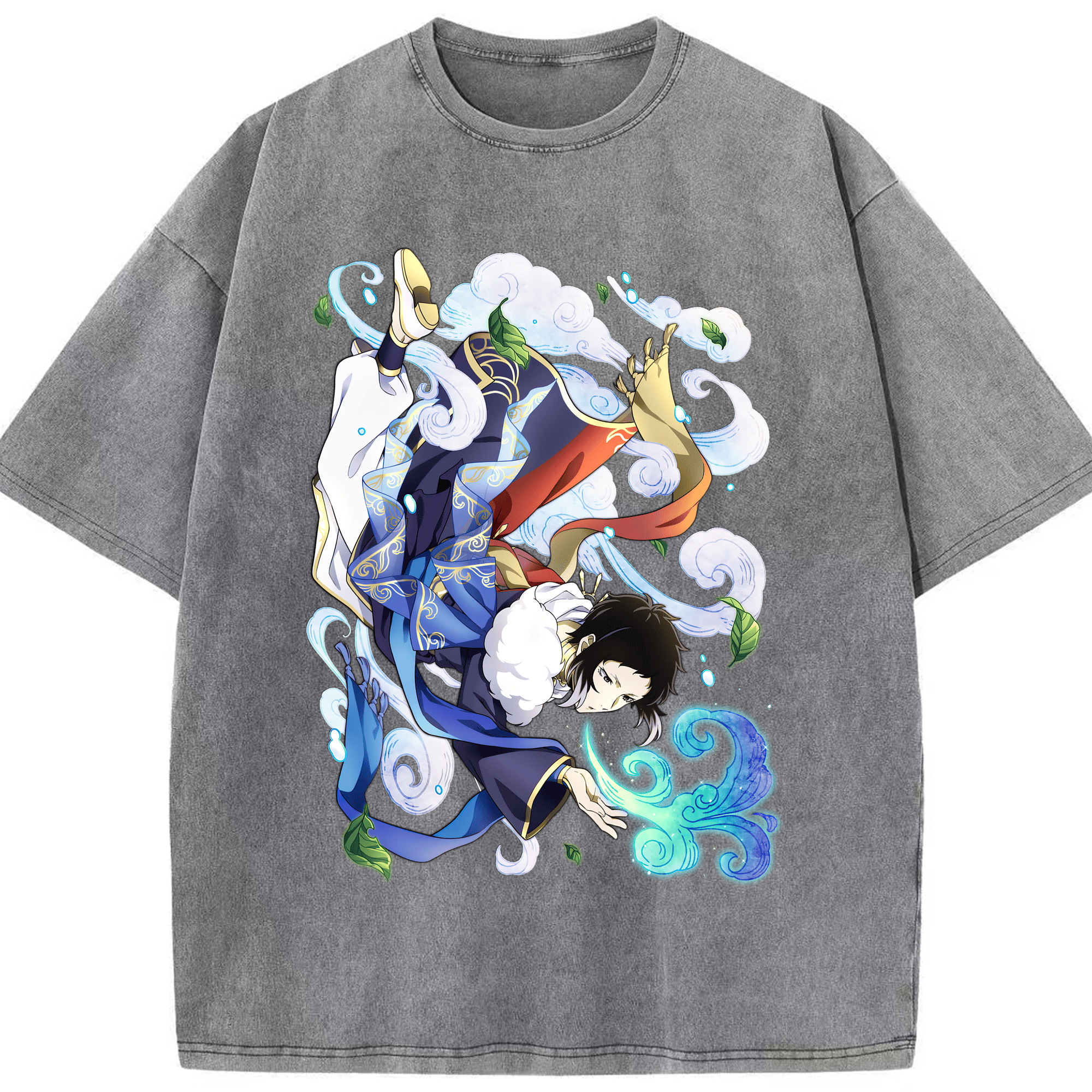 （画像用） 文豪ストレイドッグス Bungo Stray Dogs 綿100% ヴィンテージ風 半袖Tシャツ（フロントプリント）
