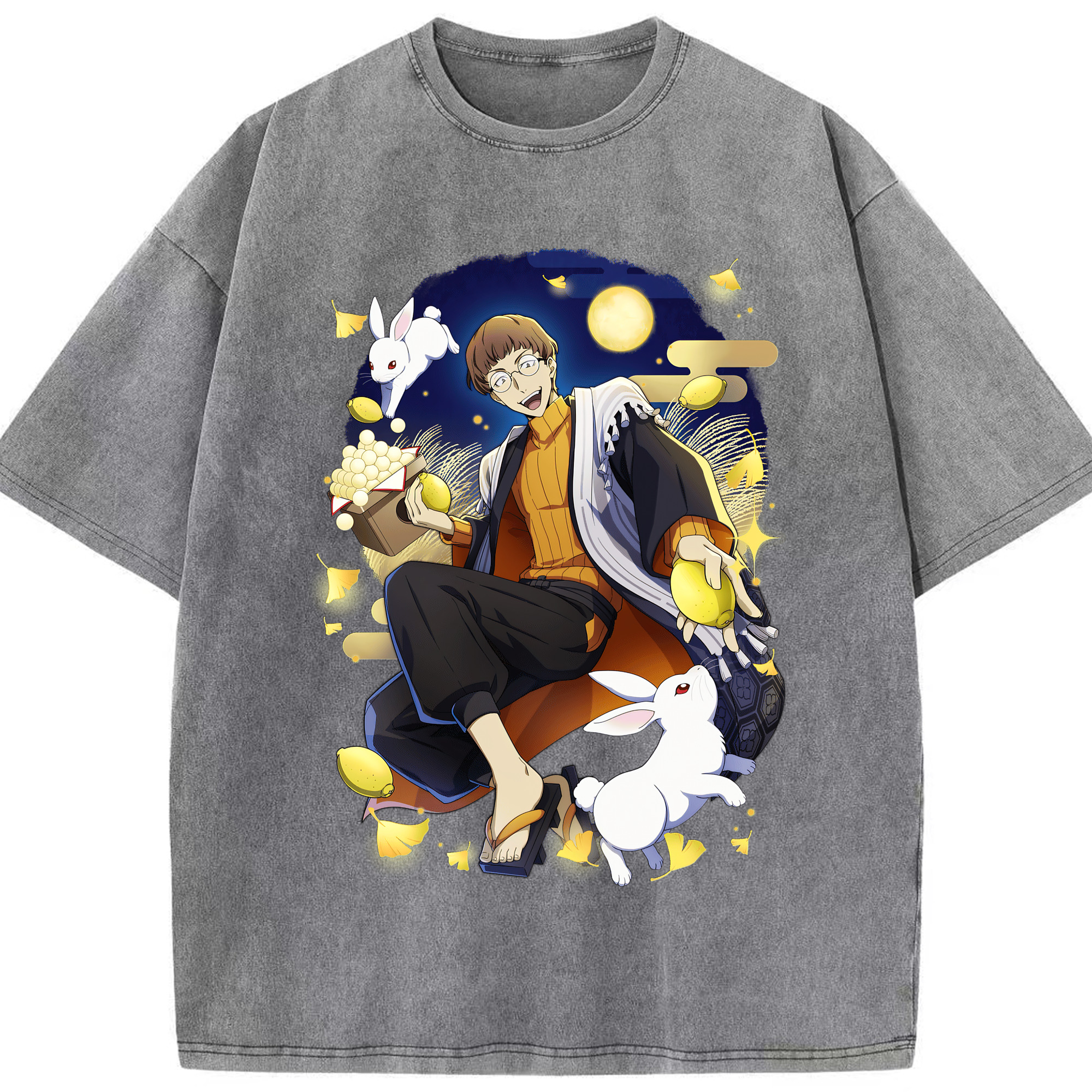 （画像用） 文豪ストレイドッグス Bungo Stray Dogs 綿100% ヴィンテージ風 半袖Tシャツ（フロントプリント）