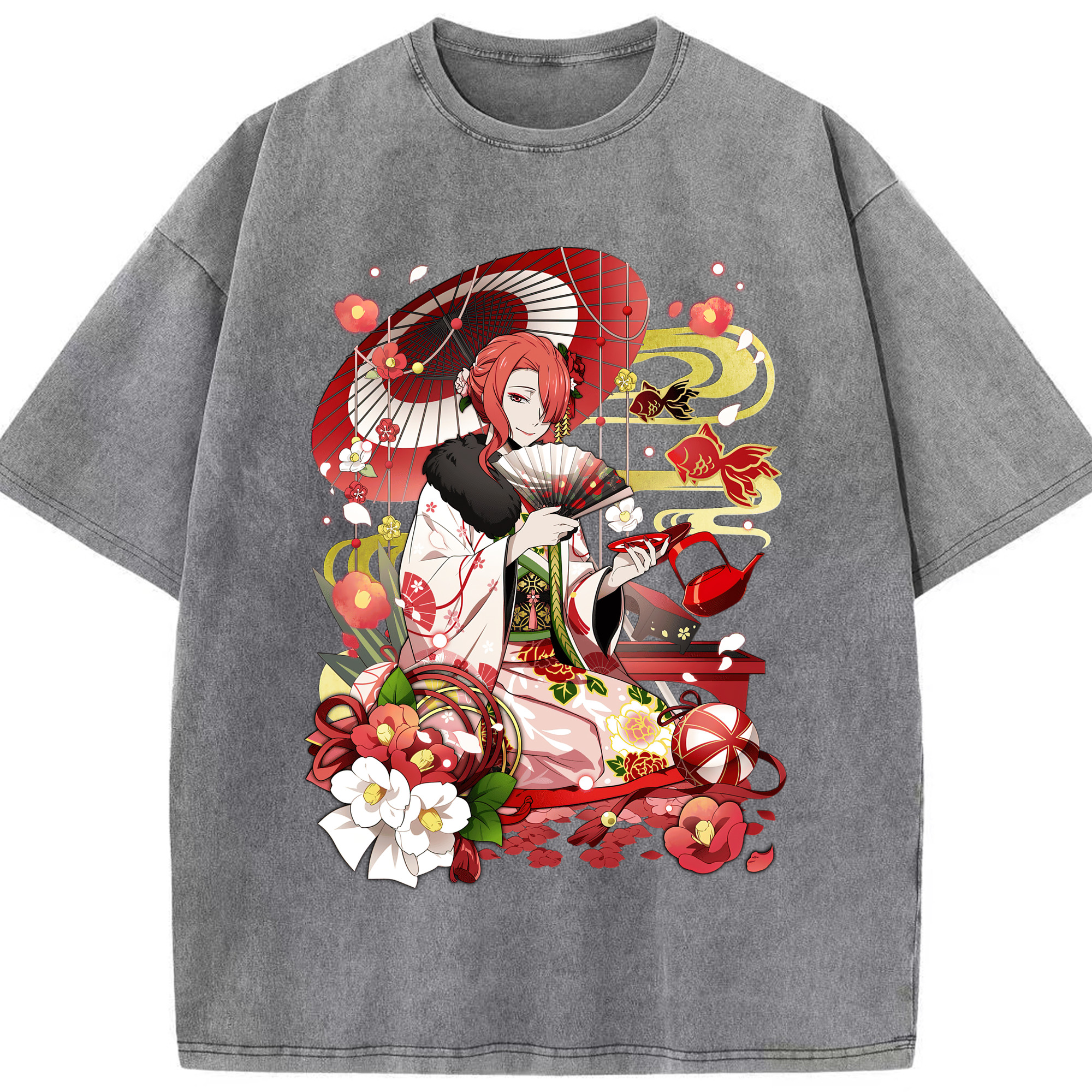 （画像用） 文豪ストレイドッグス Bungo Stray Dogs 綿100% ヴィンテージ風 半袖Tシャツ（フロントプリント）