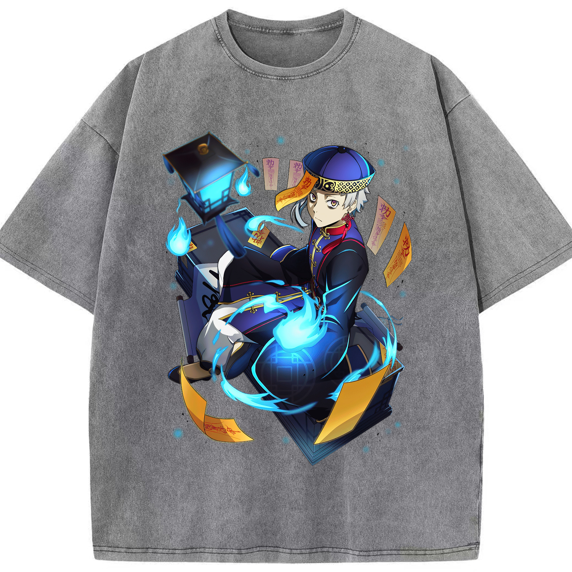 （画像用） 文豪ストレイドッグス Bungo Stray Dogs 綿100% ヴィンテージ風 半袖Tシャツ（フロントプリント）