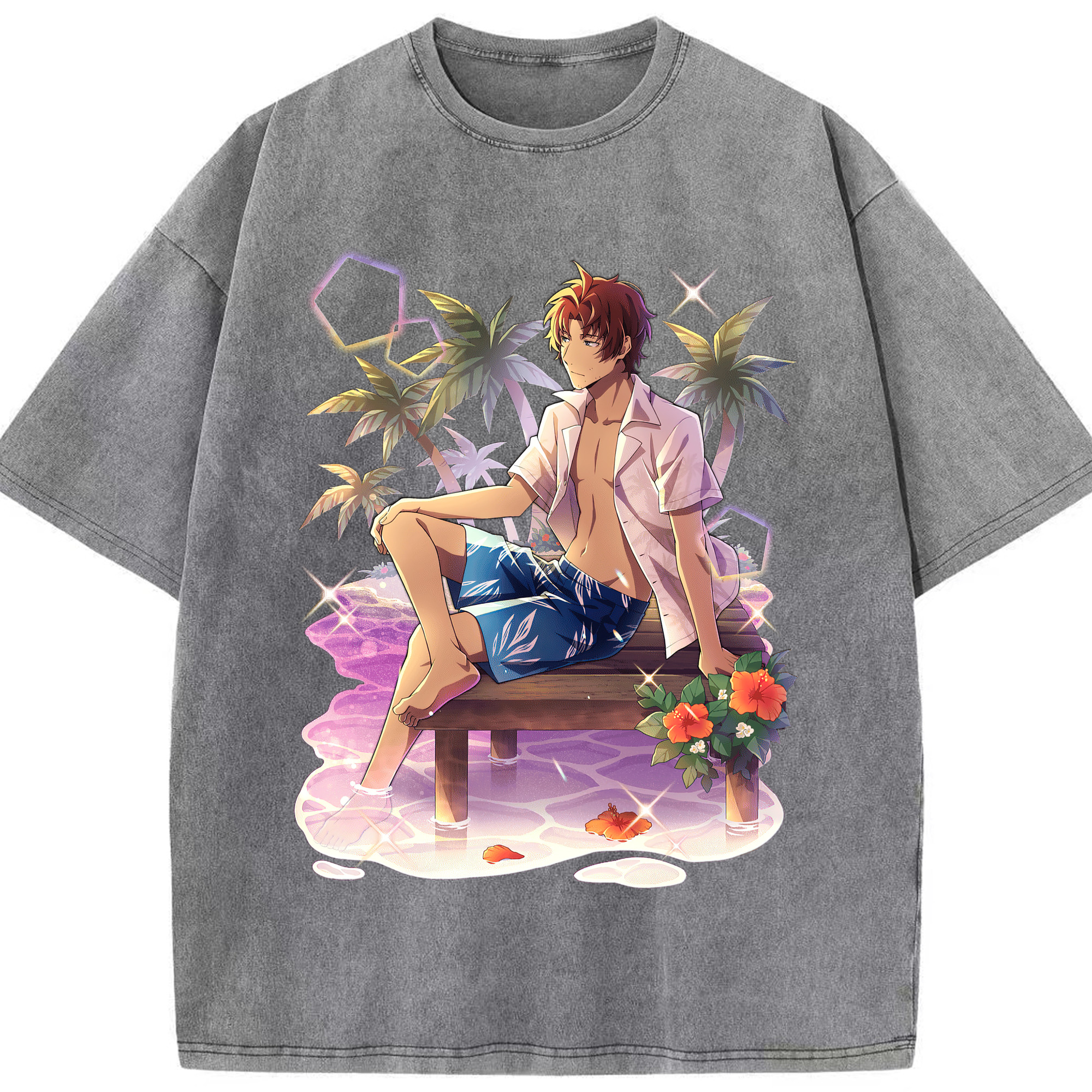 （画像用） 文豪ストレイドッグス Bungo Stray Dogs 綿100% ヴィンテージ風 半袖Tシャツ（フロントプリント）