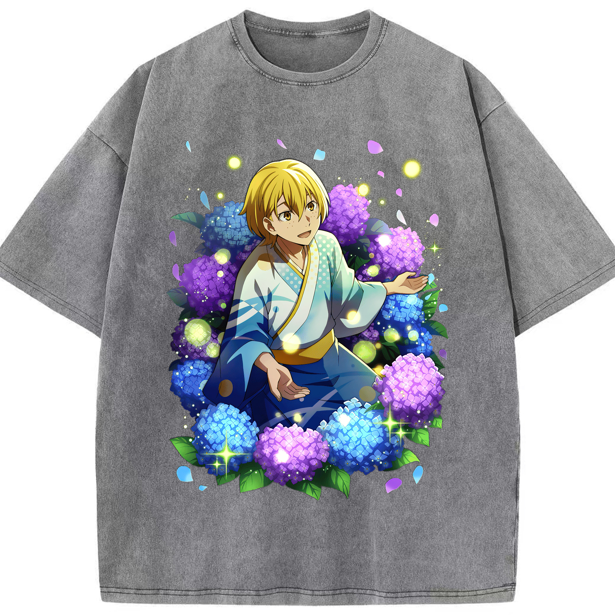 （画像用） 文豪ストレイドッグス Bungo Stray Dogs 綿100% ヴィンテージ風 半袖Tシャツ（フロントプリント）