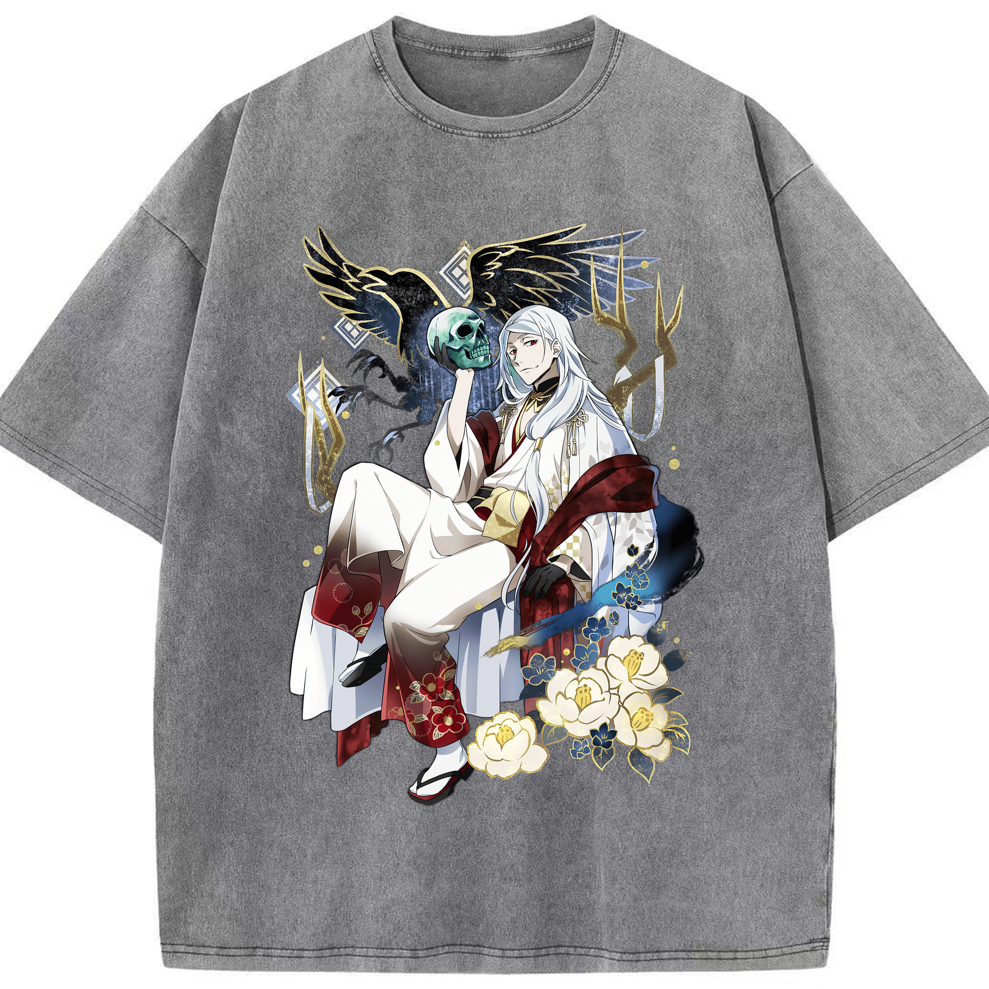 （画像用） 文豪ストレイドッグス Bungo Stray Dogs 綿100% ヴィンテージ風 半袖Tシャツ（フロントプリント）
