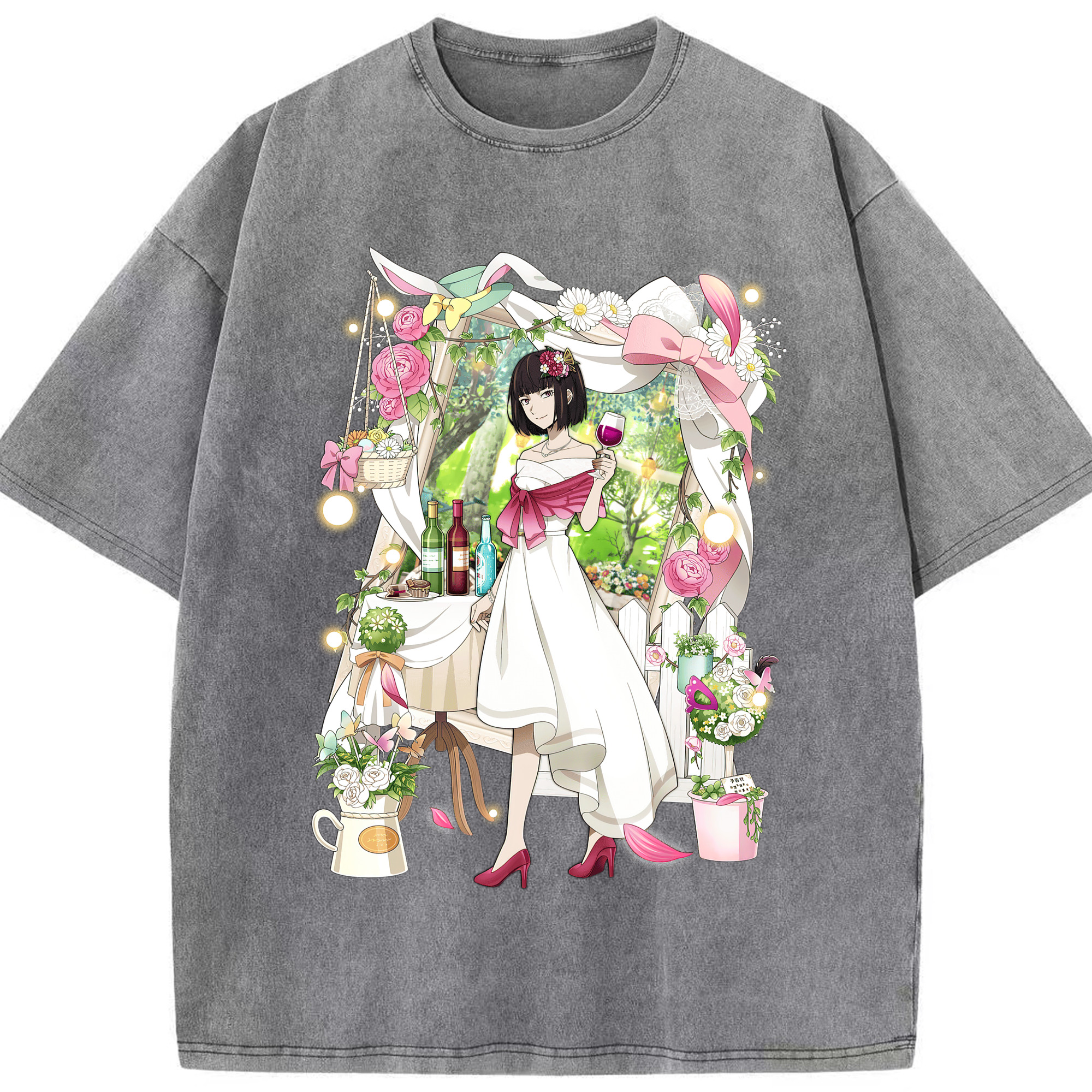 （画像用） 文豪ストレイドッグス Bungo Stray Dogs 綿100% ヴィンテージ風 半袖Tシャツ（フロントプリント）