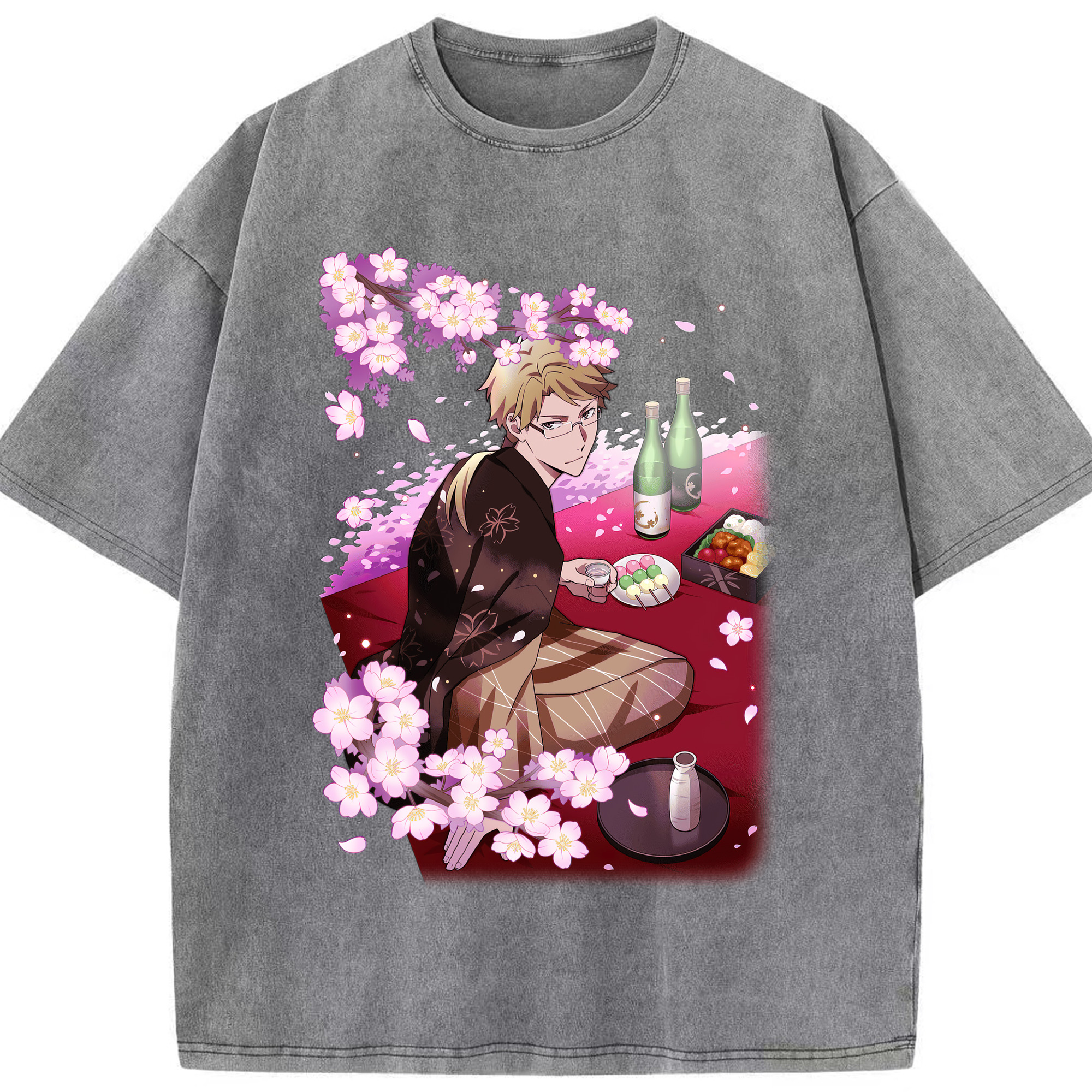 （画像用） 文豪ストレイドッグス Bungo Stray Dogs 綿100% ヴィンテージ風 半袖Tシャツ（フロントプリント）