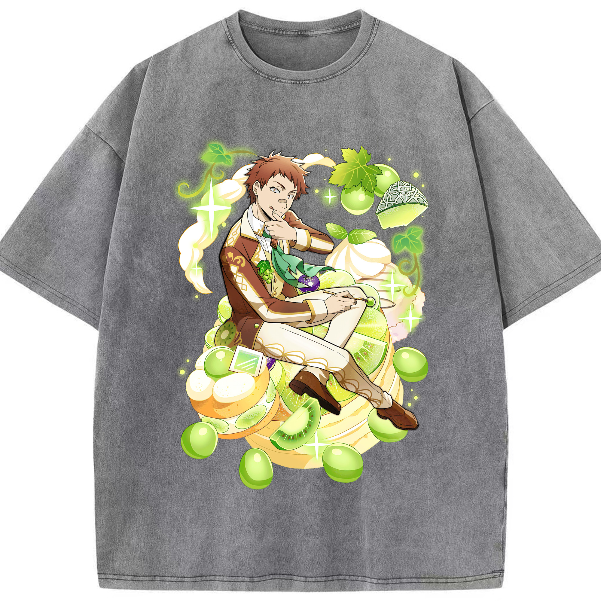 （画像用） 文豪ストレイドッグス Bungo Stray Dogs 綿100% ヴィンテージ風 半袖Tシャツ（フロントプリント）