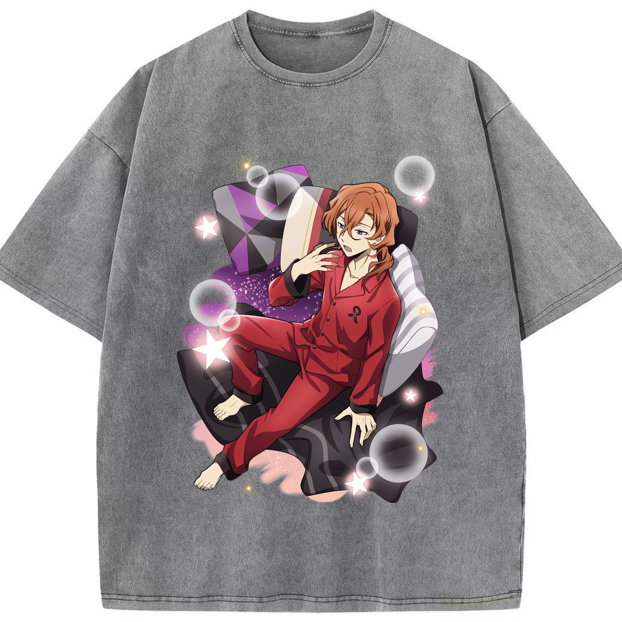 （画像用） 文豪ストレイドッグス Bungo Stray Dogs 綿100% ヴィンテージ風 半袖Tシャツ（フロントプリント）