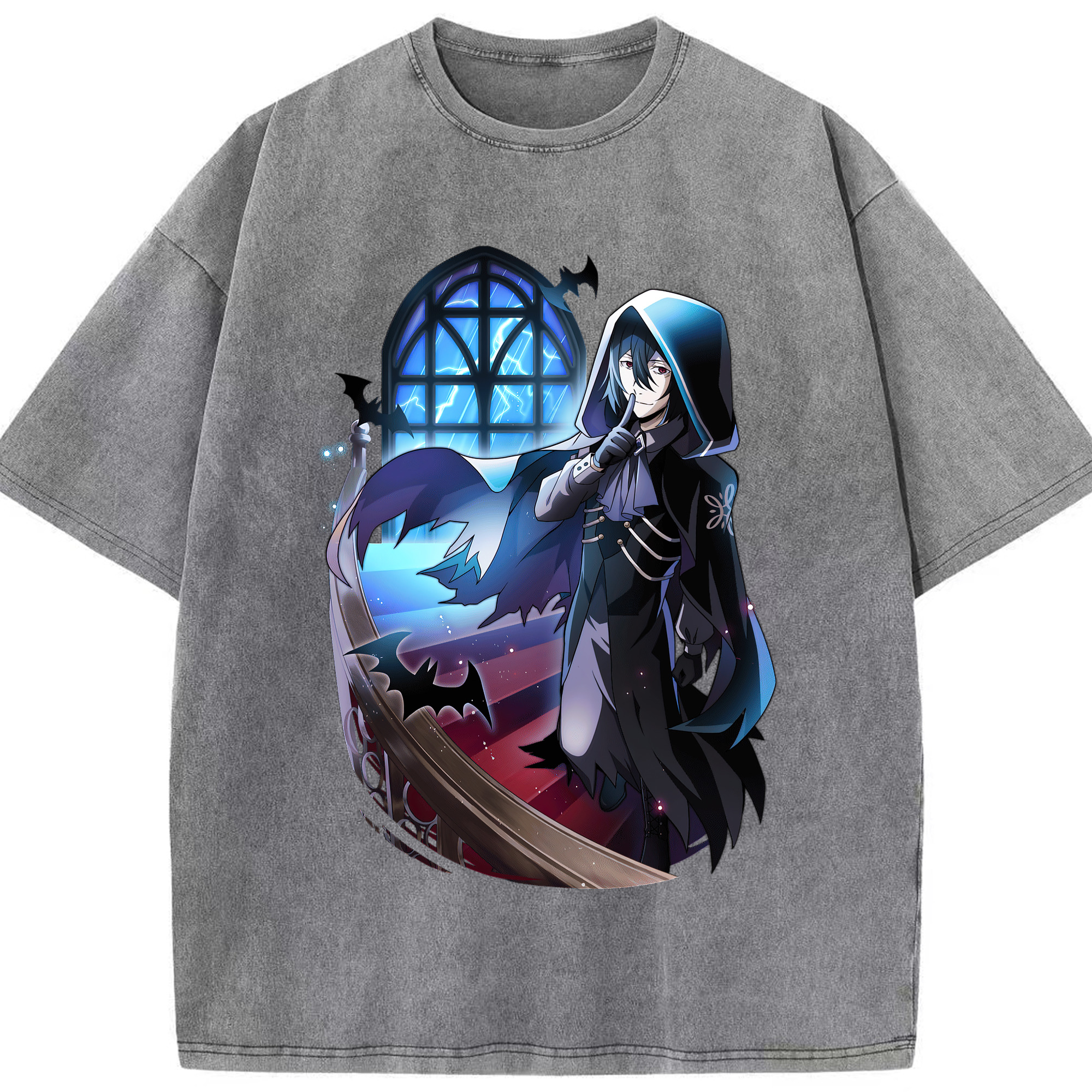 （画像用） 文豪ストレイドッグス Bungo Stray Dogs 綿100% ヴィンテージ風 半袖Tシャツ（フロントプリント）