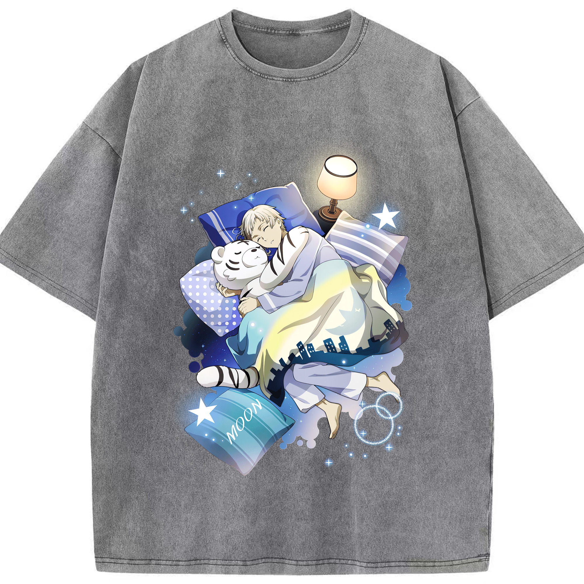 （画像用） 文豪ストレイドッグス Bungo Stray Dogs 綿100% ヴィンテージ風 半袖Tシャツ（フロントプリント）