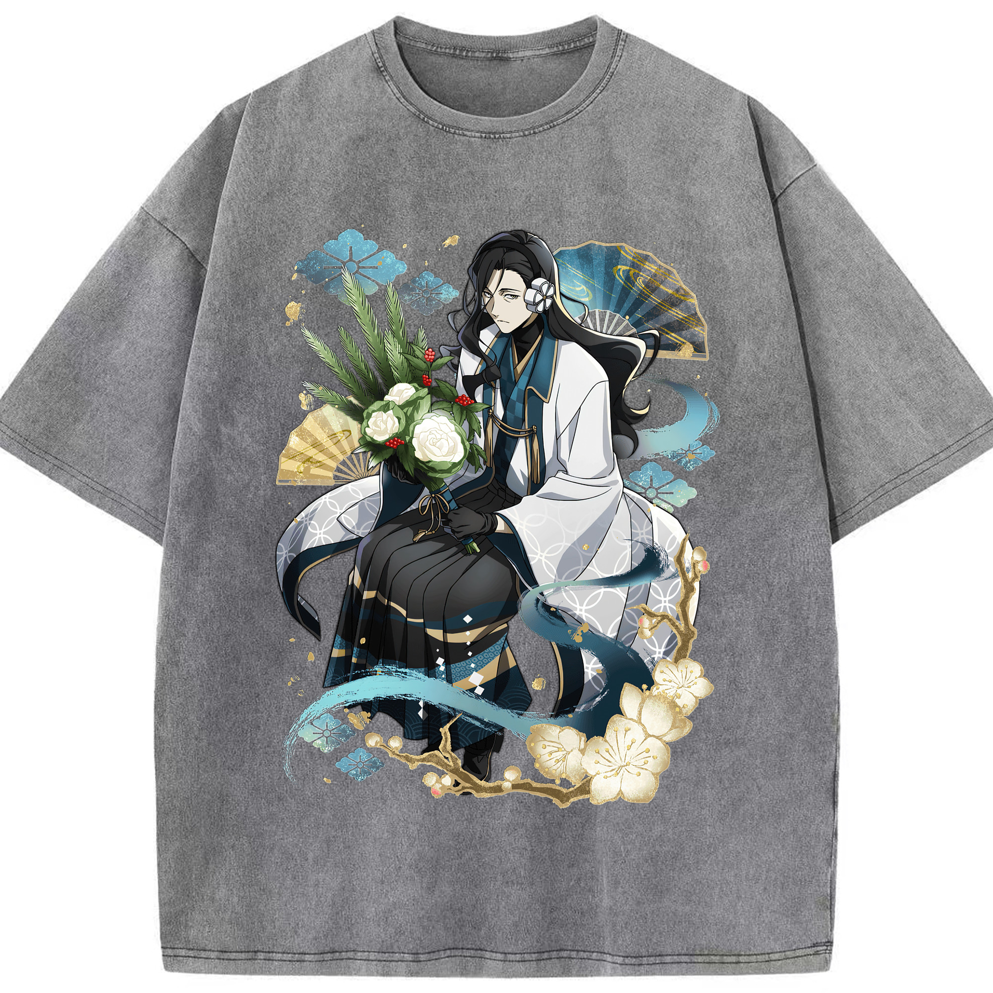 （画像用） 文豪ストレイドッグス Bungo Stray Dogs 綿100% ヴィンテージ風 半袖Tシャツ（フロントプリント）