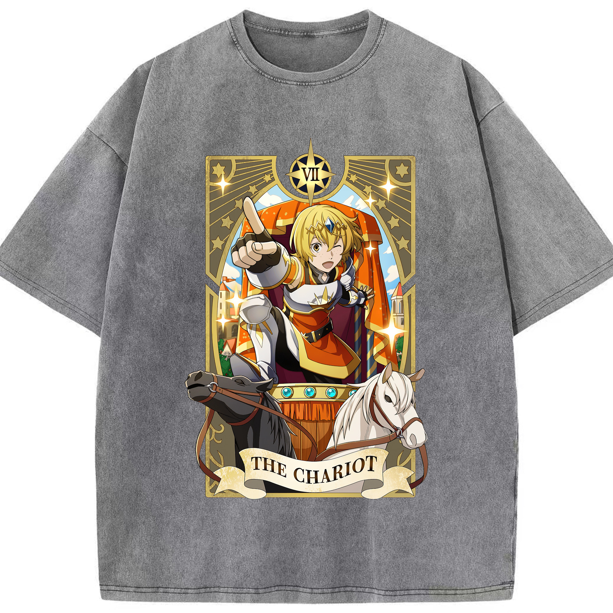 （画像用） 文豪ストレイドッグス Bungo Stray Dogs 綿100% ヴィンテージ風 半袖Tシャツ（フロントプリント）