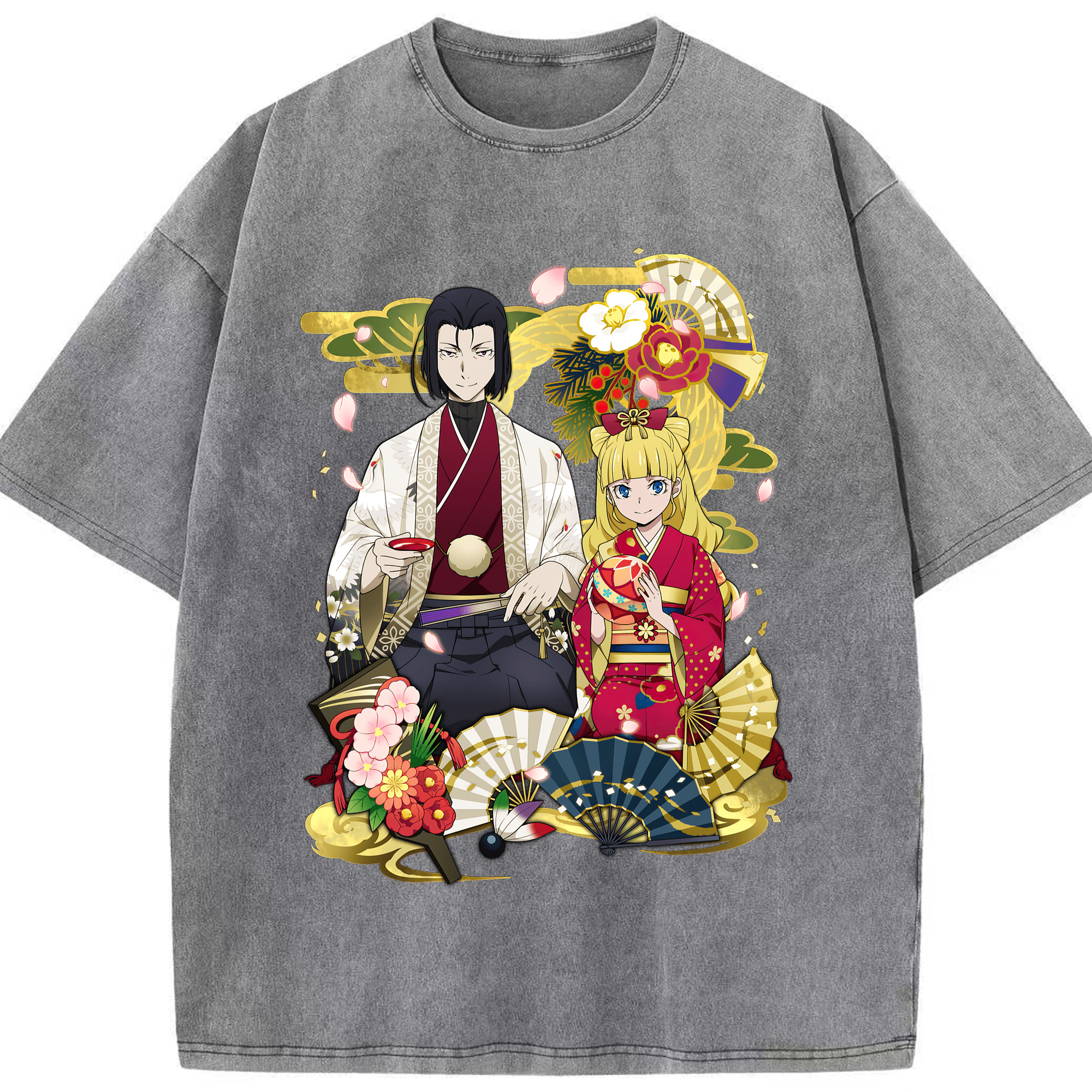 （画像用） 文豪ストレイドッグス Bungo Stray Dogs 綿100% ヴィンテージ風 半袖Tシャツ（フロントプリント）