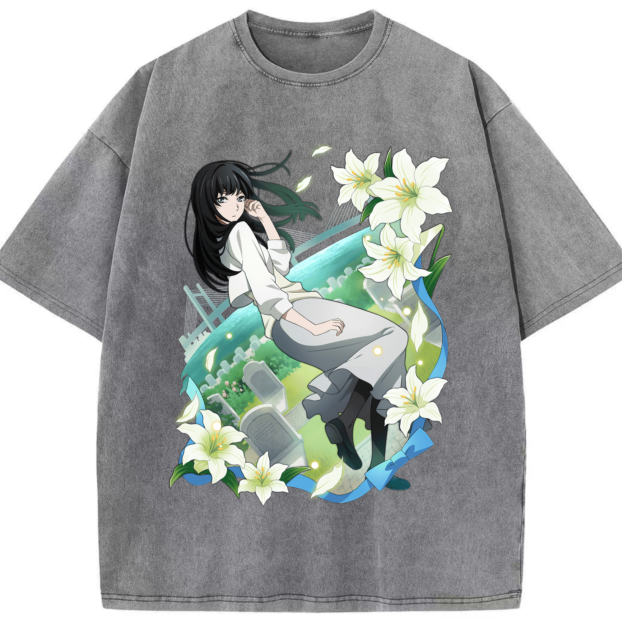 （画像用） 文豪ストレイドッグス Bungo Stray Dogs 綿100% ヴィンテージ風 半袖Tシャツ（フロントプリント）