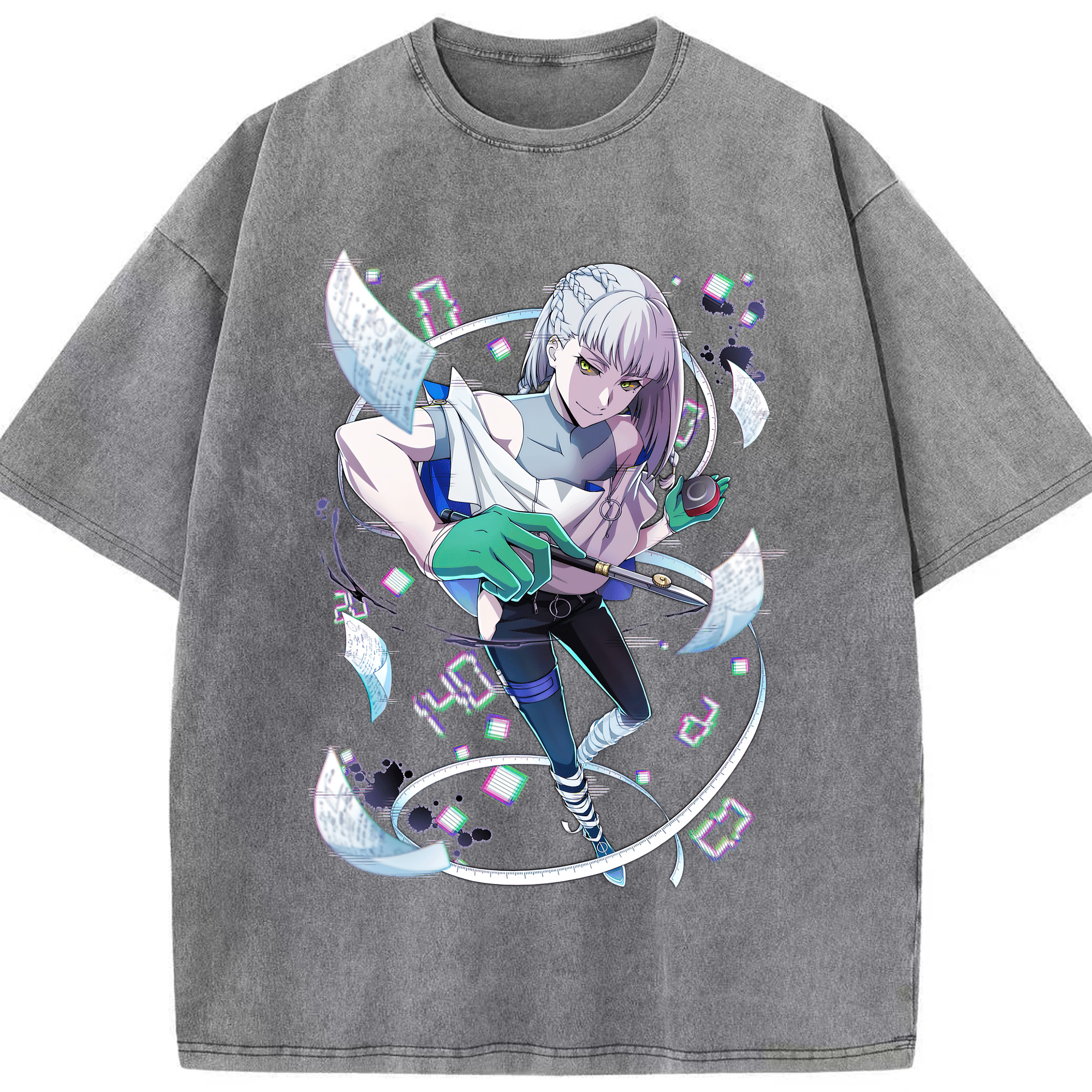 （画像用） 文豪ストレイドッグス Bungo Stray Dogs 綿100% ヴィンテージ風 半袖Tシャツ（フロントプリント）