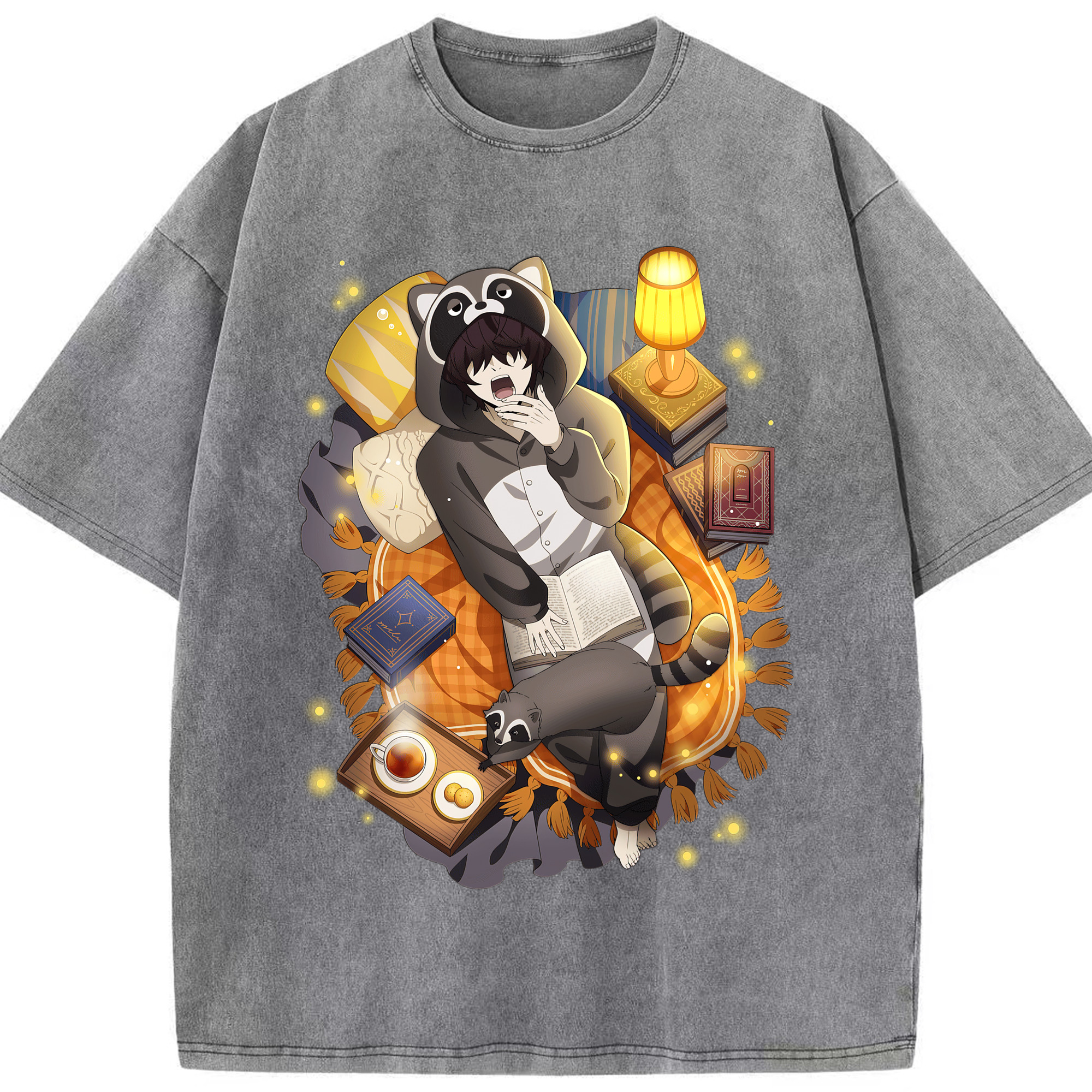 （画像用） 文豪ストレイドッグス Bungo Stray Dogs 綿100% ヴィンテージ風 半袖Tシャツ（フロントプリント）