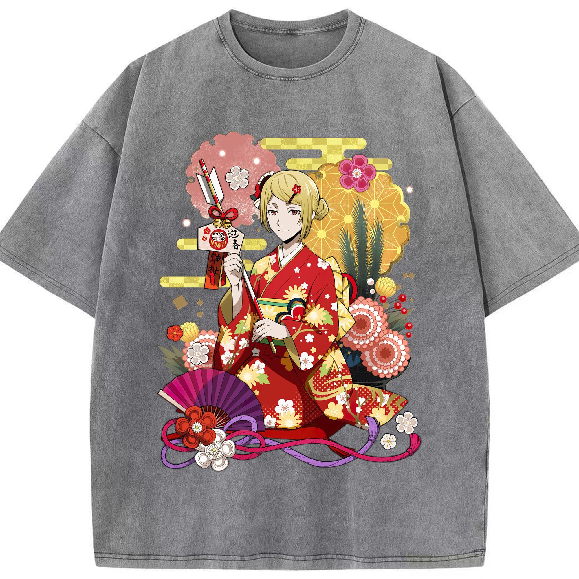 （画像用） 文豪ストレイドッグス Bungo Stray Dogs 綿100% ヴィンテージ風 半袖Tシャツ（フロントプリント）