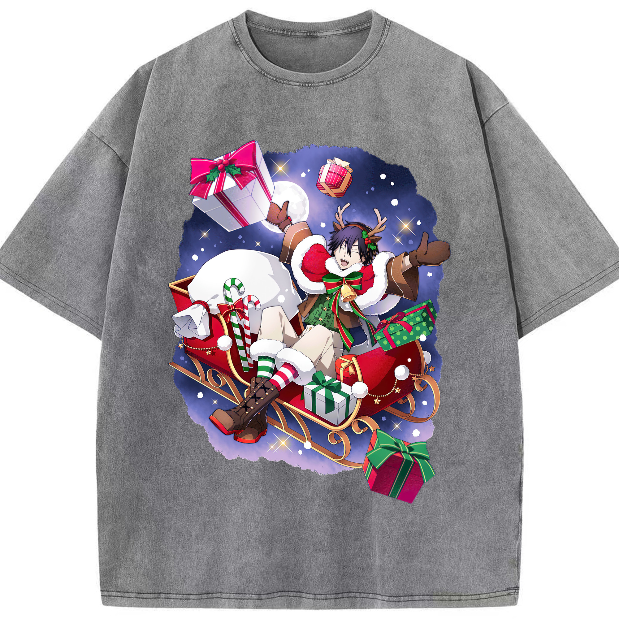 （画像用） 文豪ストレイドッグス Bungo Stray Dogs 綿100% ヴィンテージ風 半袖Tシャツ（フロントプリント）