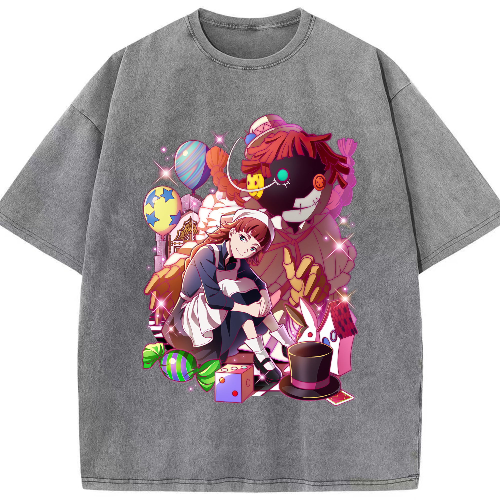 （画像用） 文豪ストレイドッグス Bungo Stray Dogs 綿100% ヴィンテージ風 半袖Tシャツ（フロントプリント）