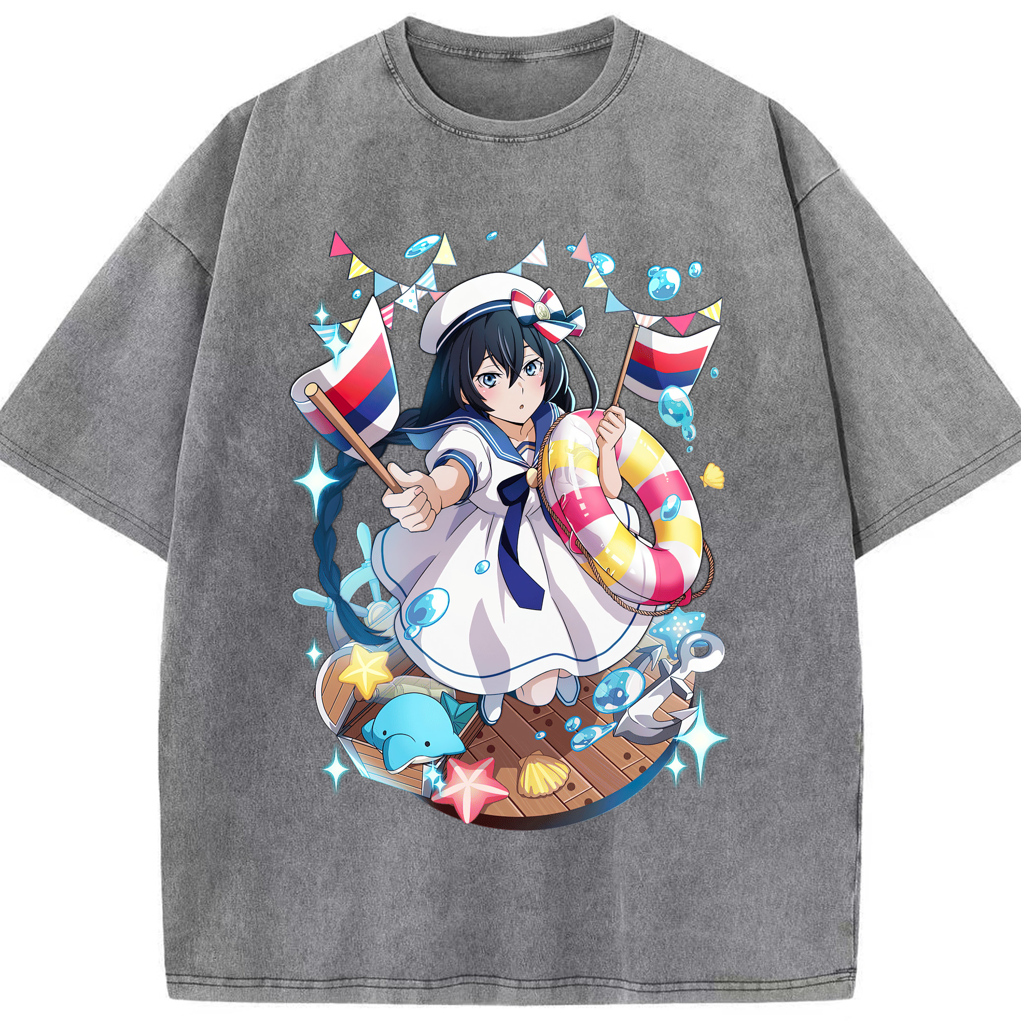 （画像用） 文豪ストレイドッグス Bungo Stray Dogs 綿100% ヴィンテージ風 半袖Tシャツ（フロントプリント）