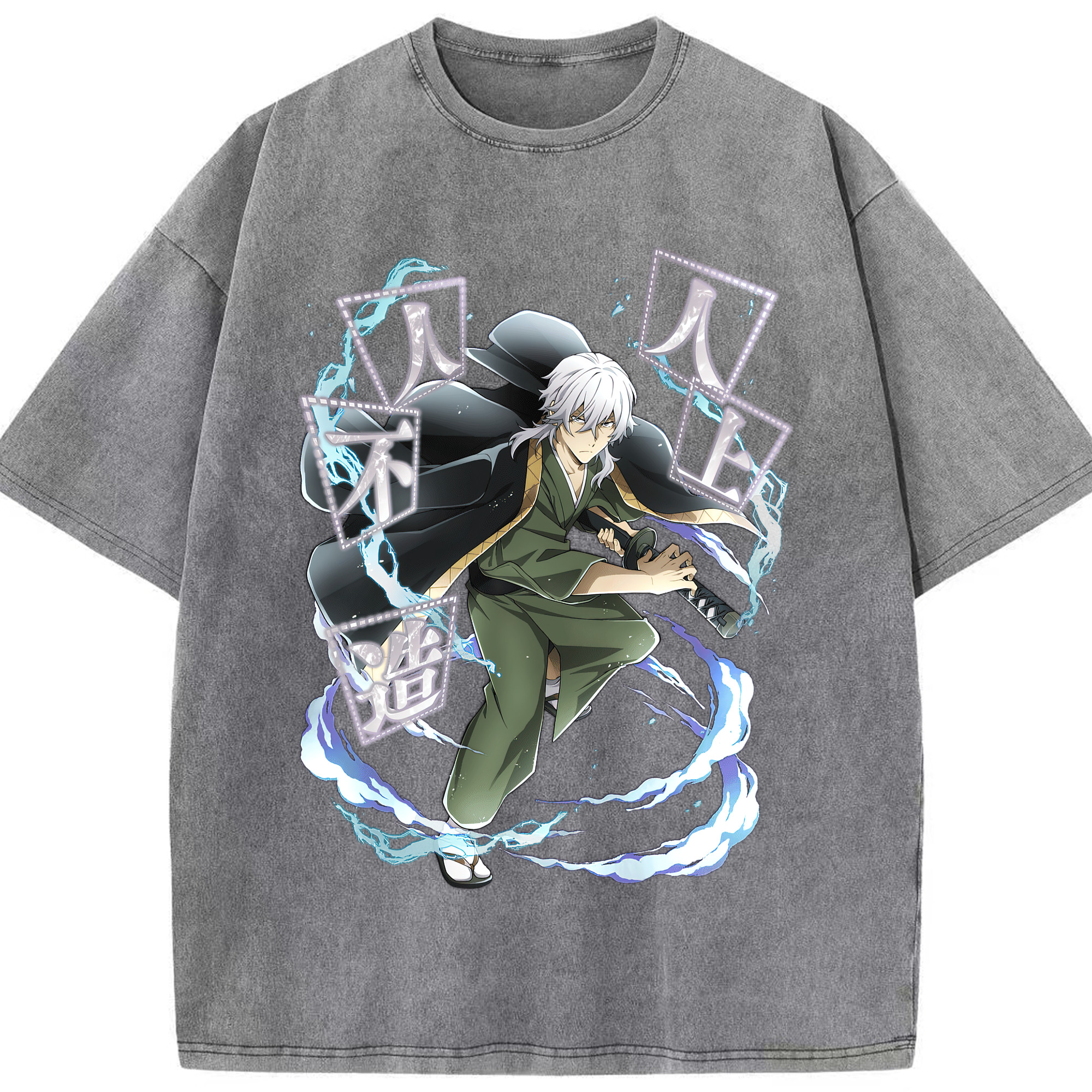 （画像用） 文豪ストレイドッグス Bungo Stray Dogs 綿100% ヴィンテージ風 半袖Tシャツ（フロントプリント）