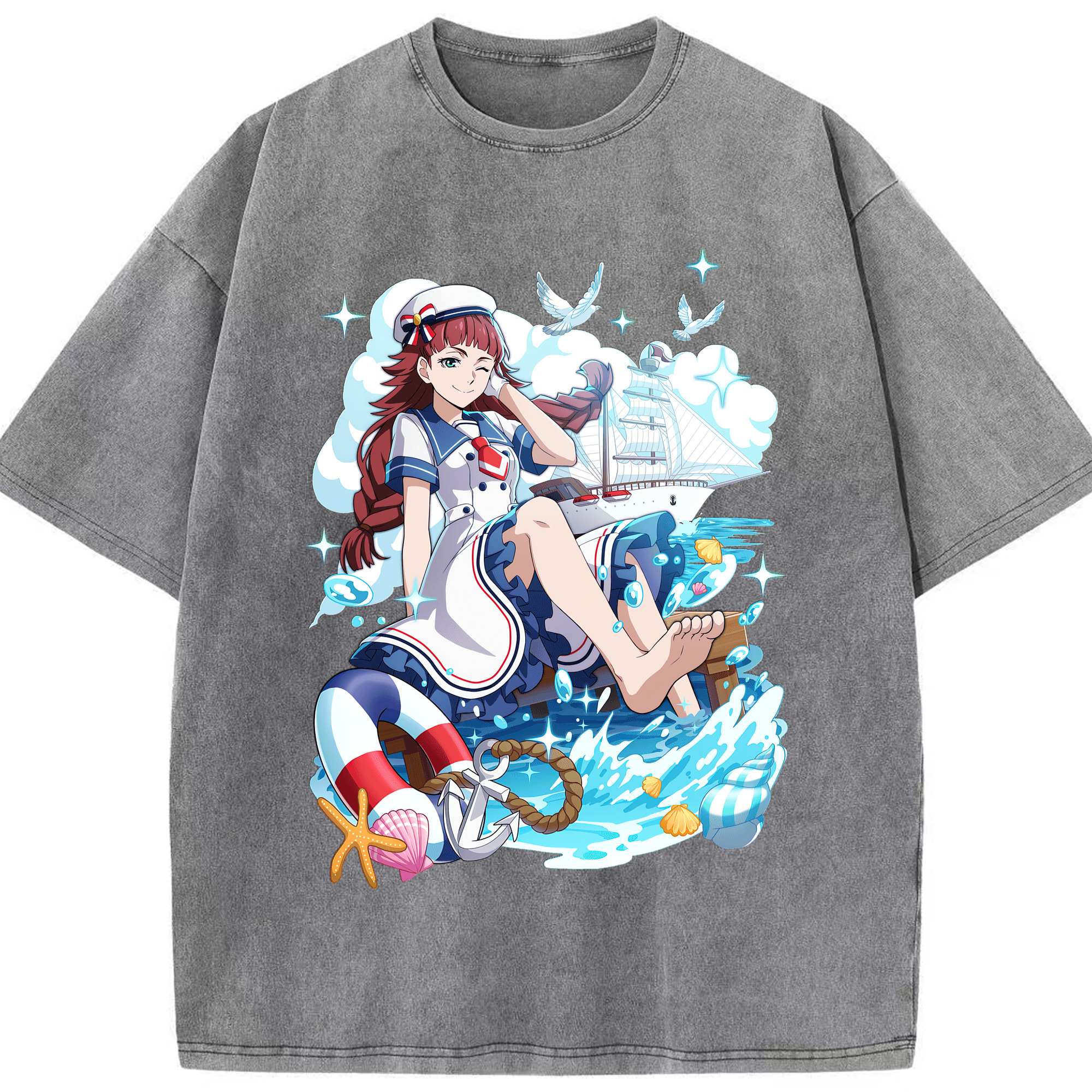 （画像用） 文豪ストレイドッグス Bungo Stray Dogs 綿100% ヴィンテージ風 半袖Tシャツ（フロントプリント）