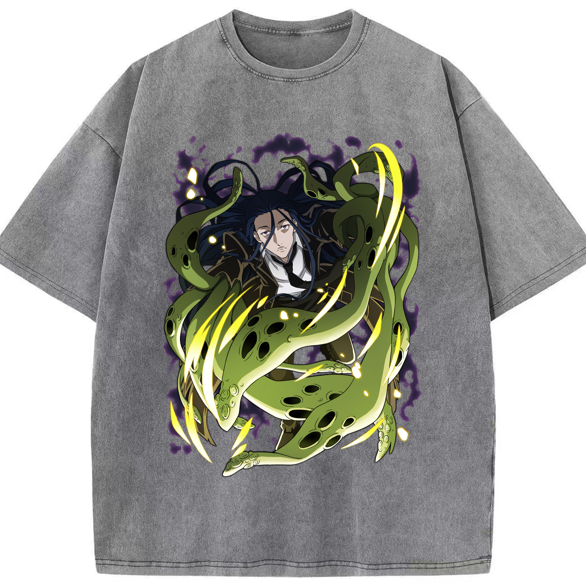 （画像用） 文豪ストレイドッグス Bungo Stray Dogs 綿100% ヴィンテージ風 半袖Tシャツ（フロントプリント）