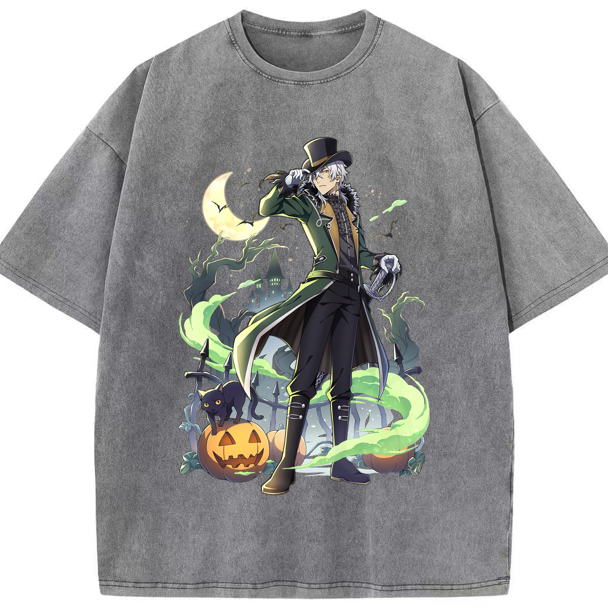 （画像用） 文豪ストレイドッグス Bungo Stray Dogs 綿100% ヴィンテージ風 半袖Tシャツ（フロントプリント）