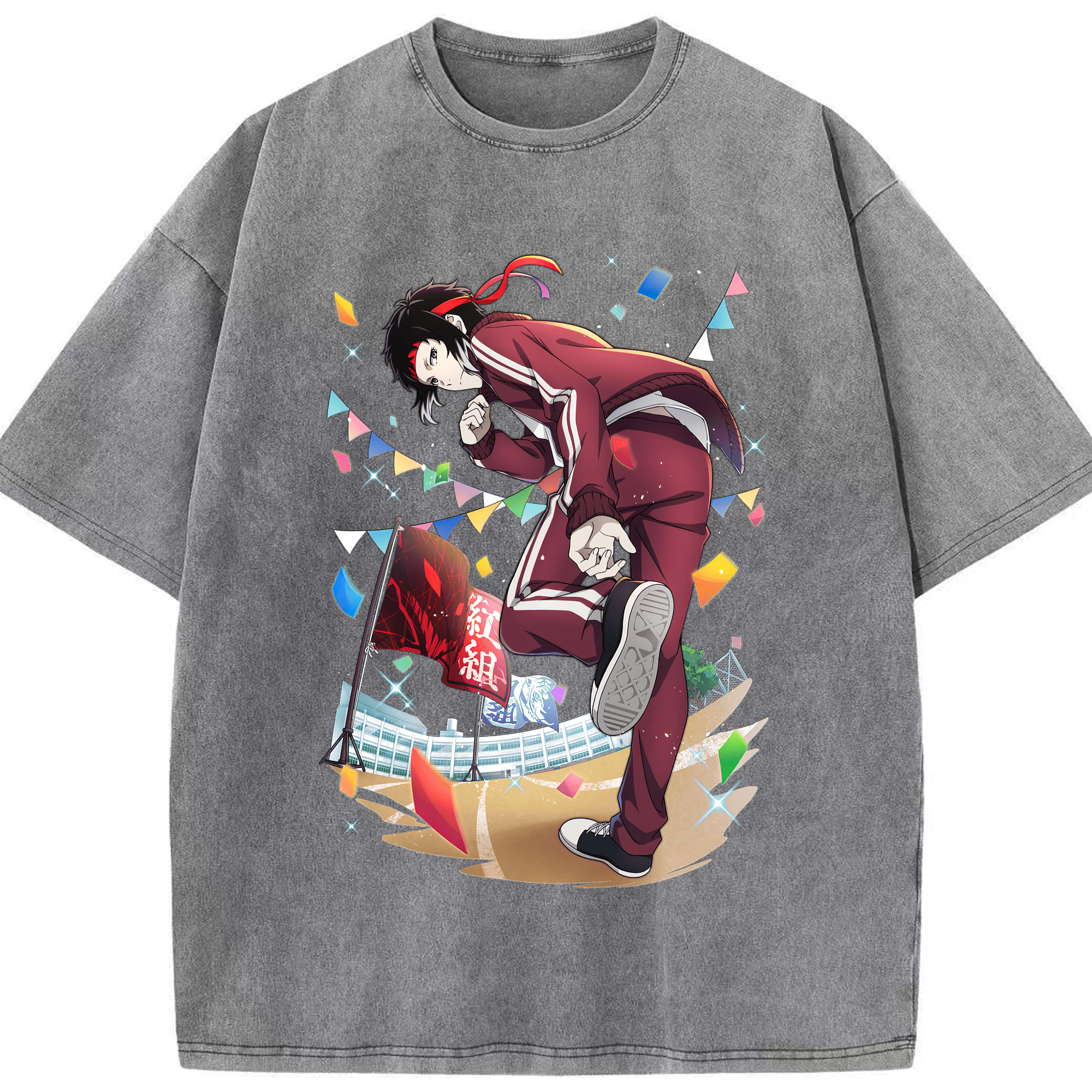 （画像用） 文豪ストレイドッグス Bungo Stray Dogs 綿100% ヴィンテージ風 半袖Tシャツ（フロントプリント）