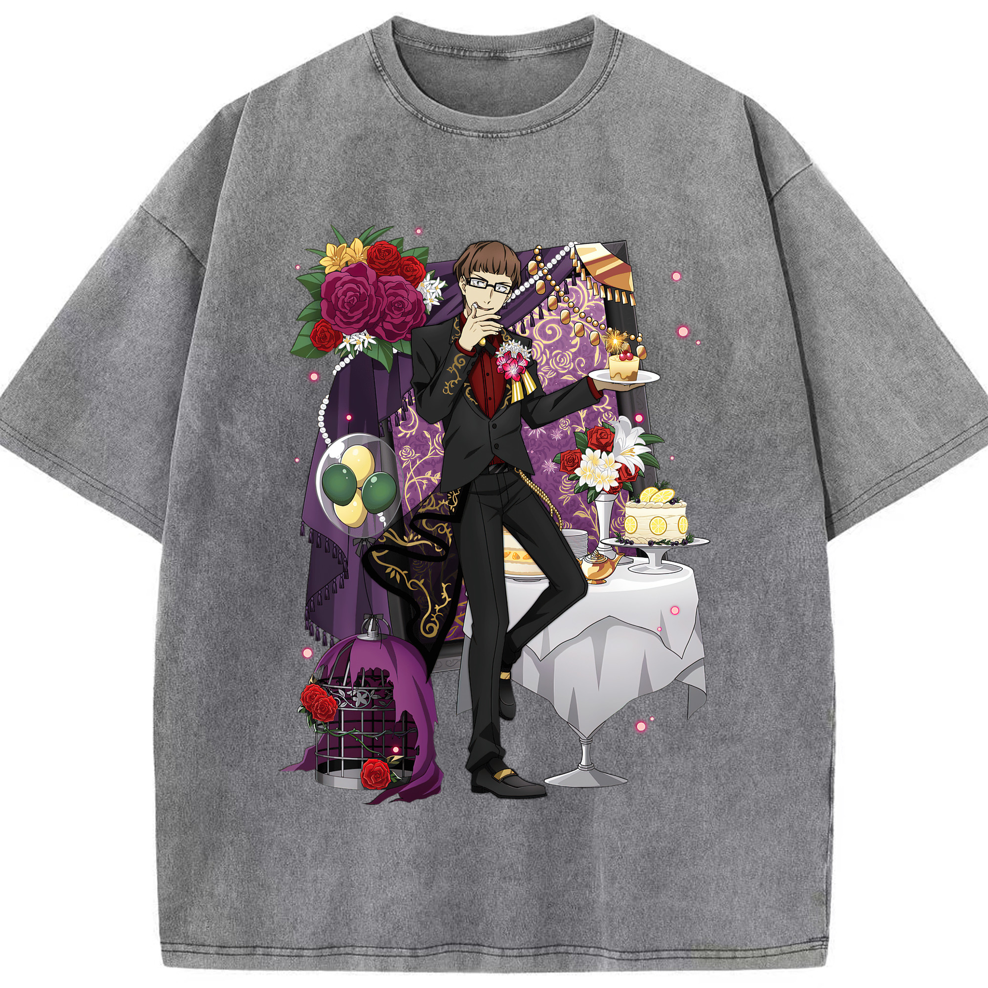 （画像用） 文豪ストレイドッグス Bungo Stray Dogs 綿100% ヴィンテージ風 半袖Tシャツ（フロントプリント）