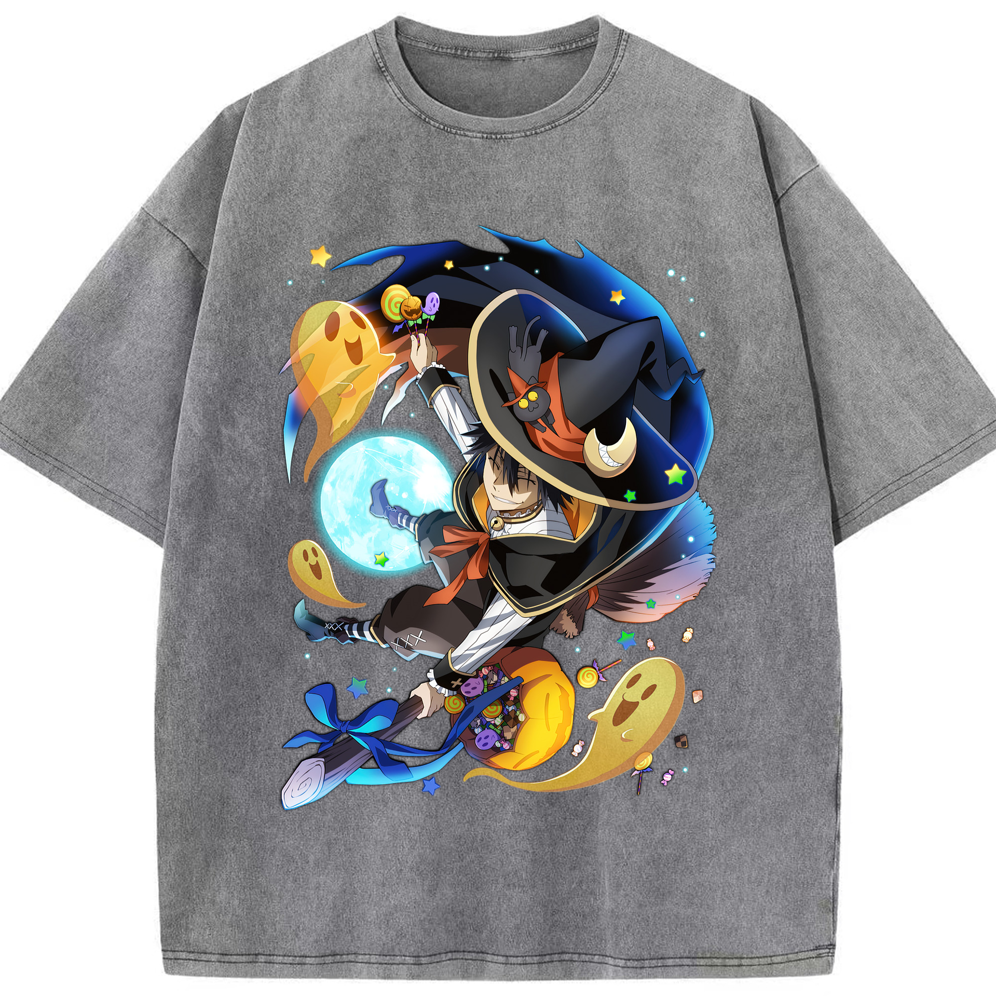 （画像用） 文豪ストレイドッグス Bungo Stray Dogs 綿100% ヴィンテージ風 半袖Tシャツ（フロントプリント）