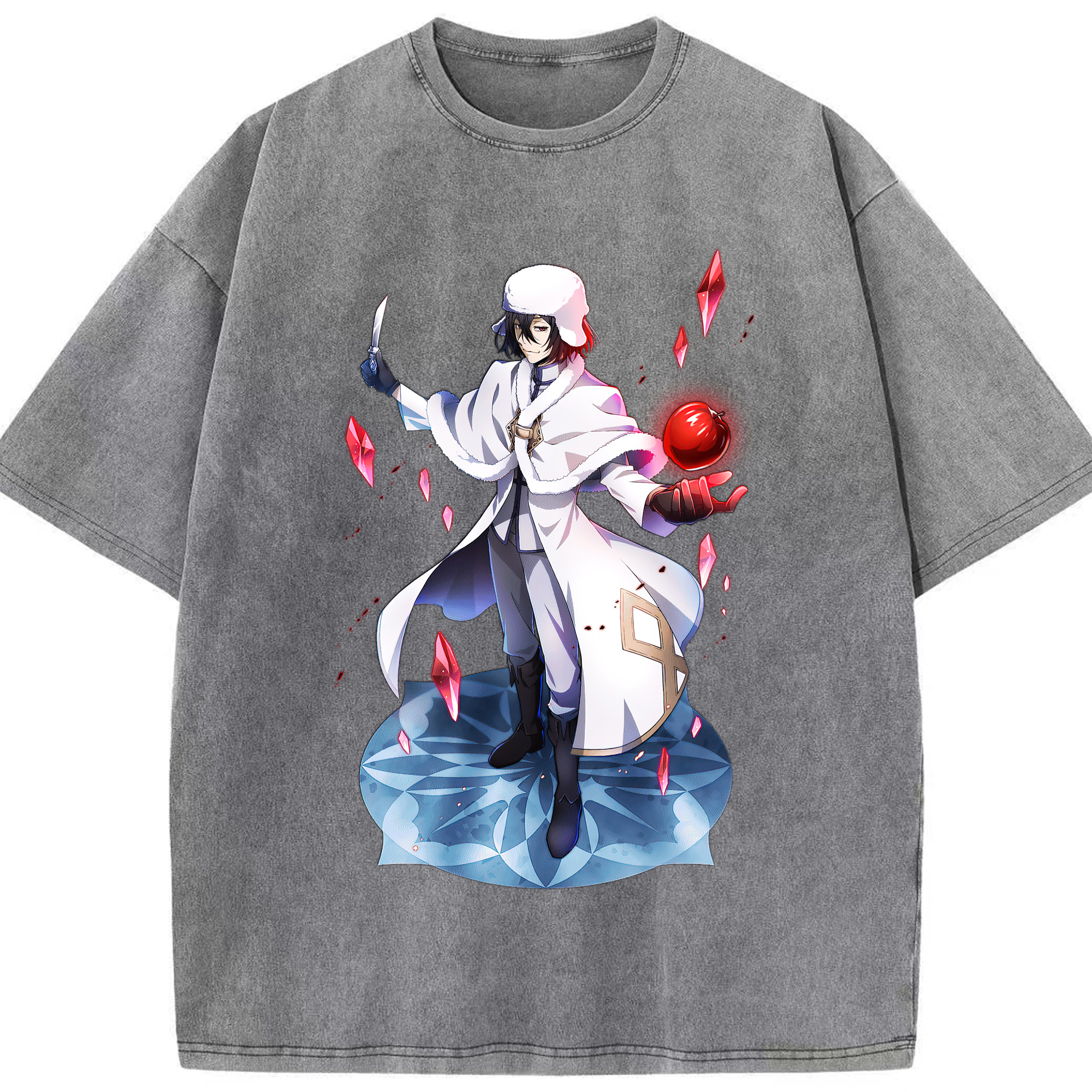 （画像用） 文豪ストレイドッグス Bungo Stray Dogs 綿100% ヴィンテージ風 半袖Tシャツ（フロントプリント）