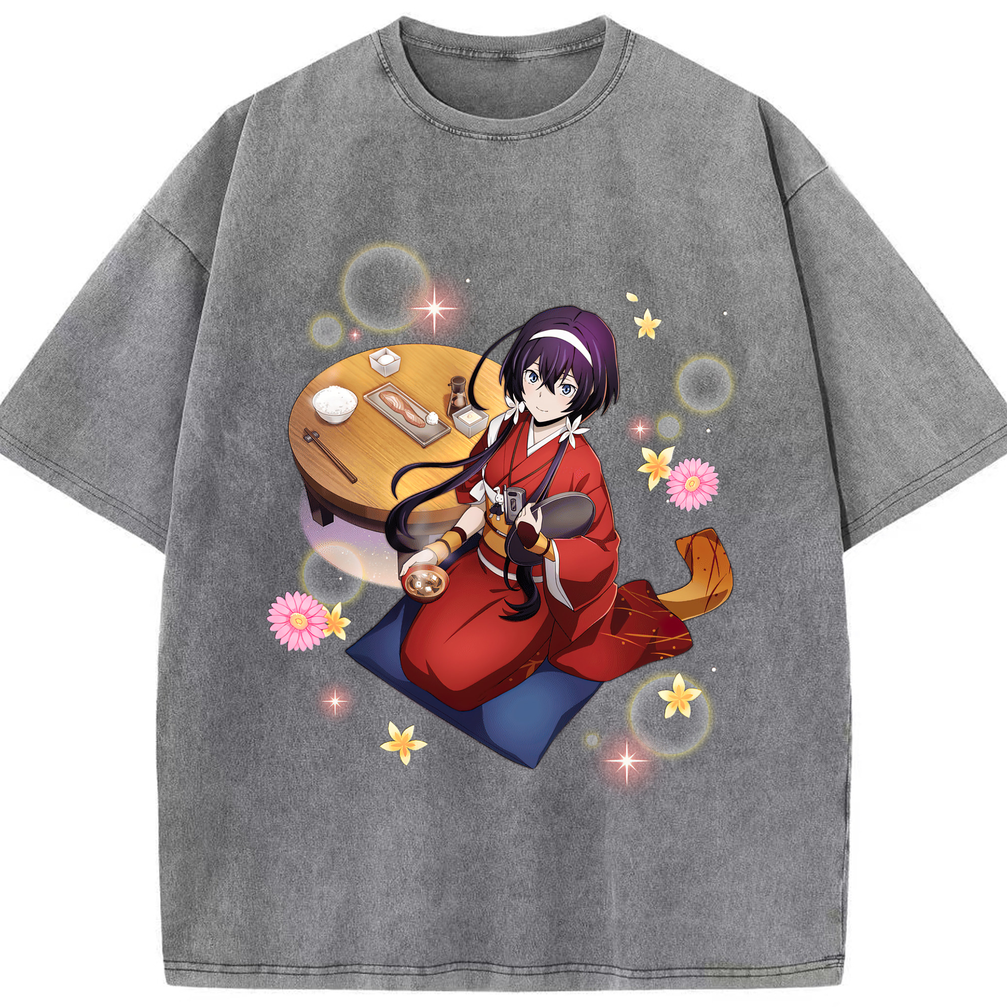 （画像用） 文豪ストレイドッグス Bungo Stray Dogs 綿100% ヴィンテージ風 半袖Tシャツ（フロントプリント）
