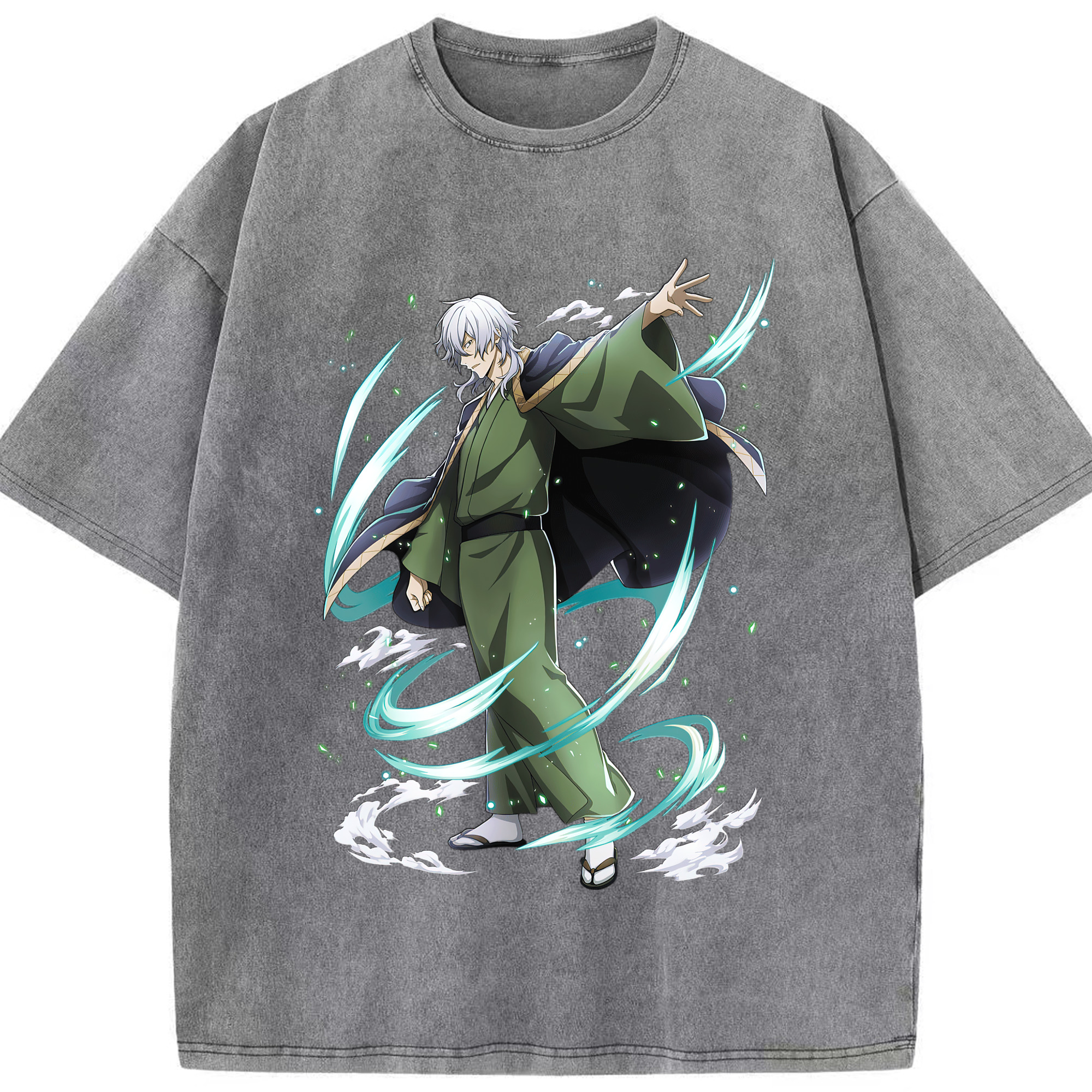 （画像用） 文豪ストレイドッグス Bungo Stray Dogs 綿100% ヴィンテージ風 半袖Tシャツ（フロントプリント）