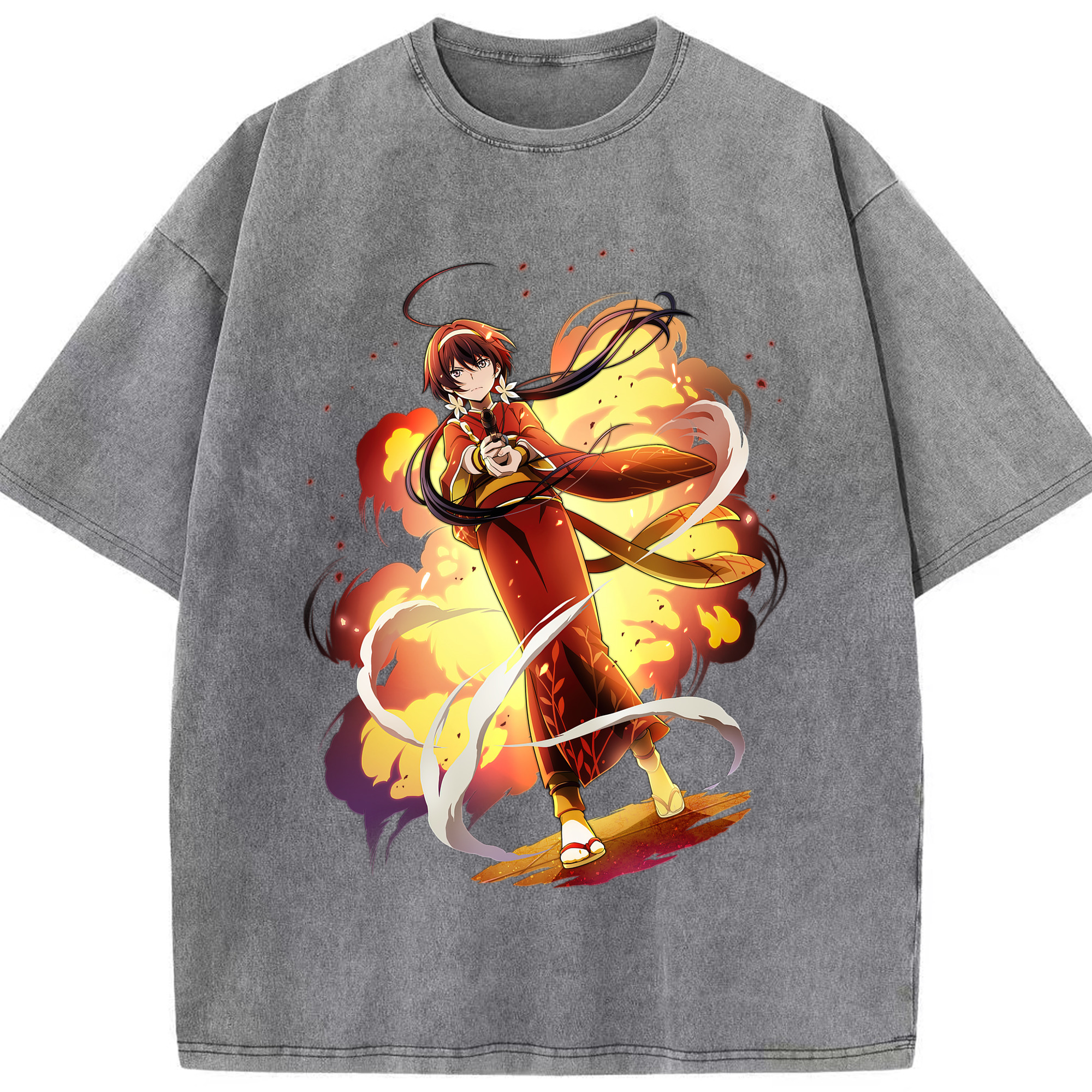 （画像用） 文豪ストレイドッグス Bungo Stray Dogs 綿100% ヴィンテージ風 半袖Tシャツ（フロントプリント）
