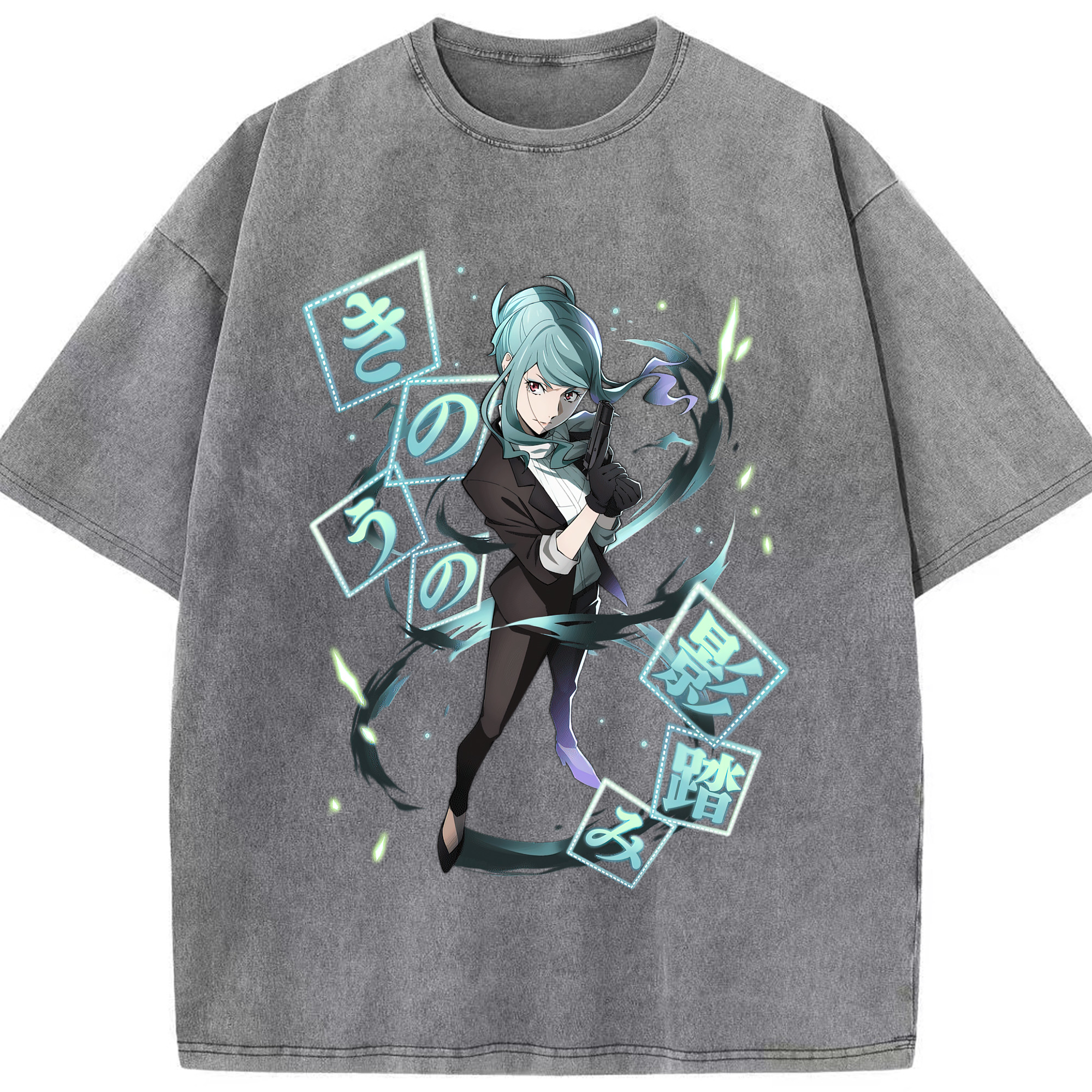 （画像用） 文豪ストレイドッグス Bungo Stray Dogs 綿100% ヴィンテージ風 半袖Tシャツ（フロントプリント）