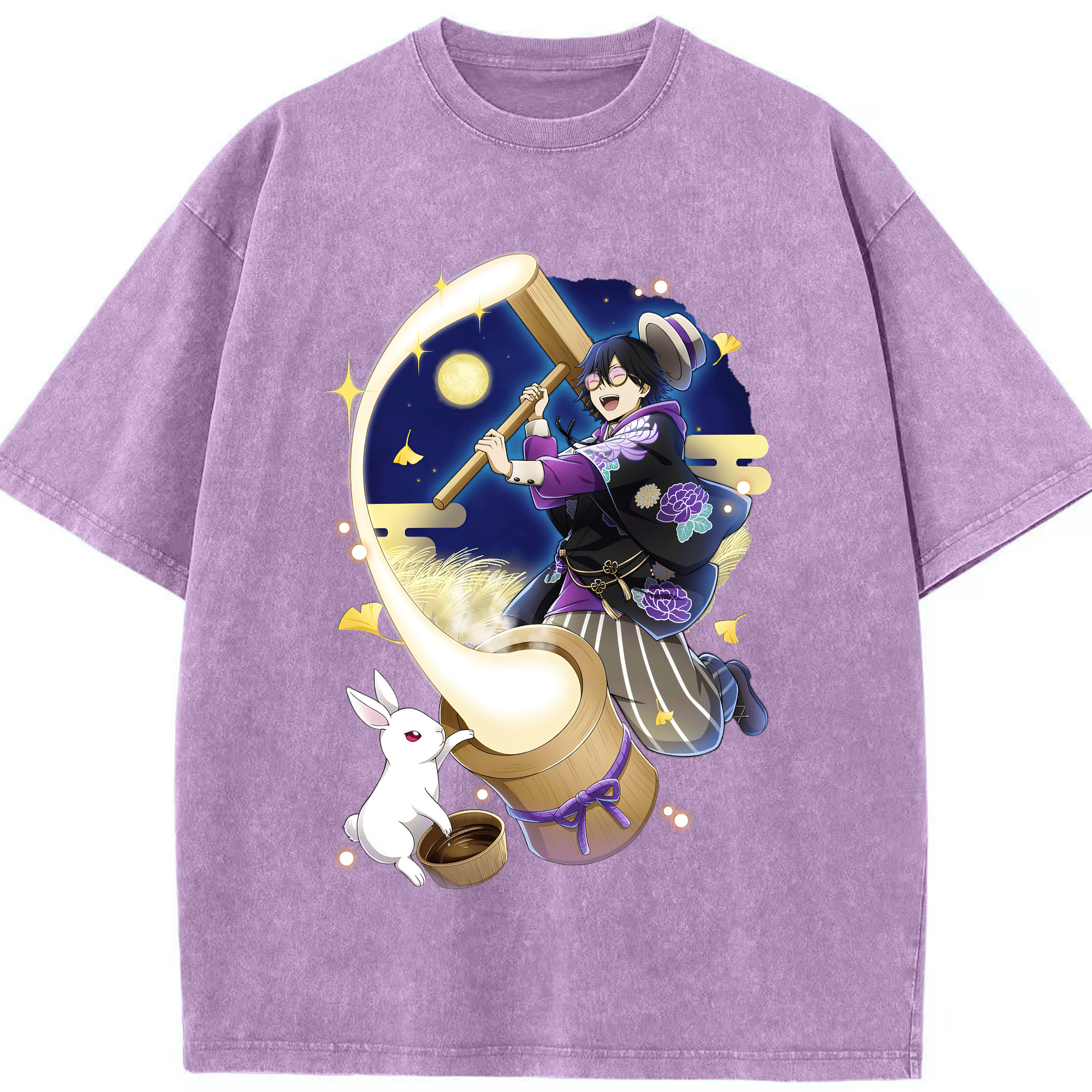 （画像用） 文豪ストレイドッグス Bungo Stray Dogs 綿100% ヴィンテージ風 半袖Tシャツ（フロントプリント）