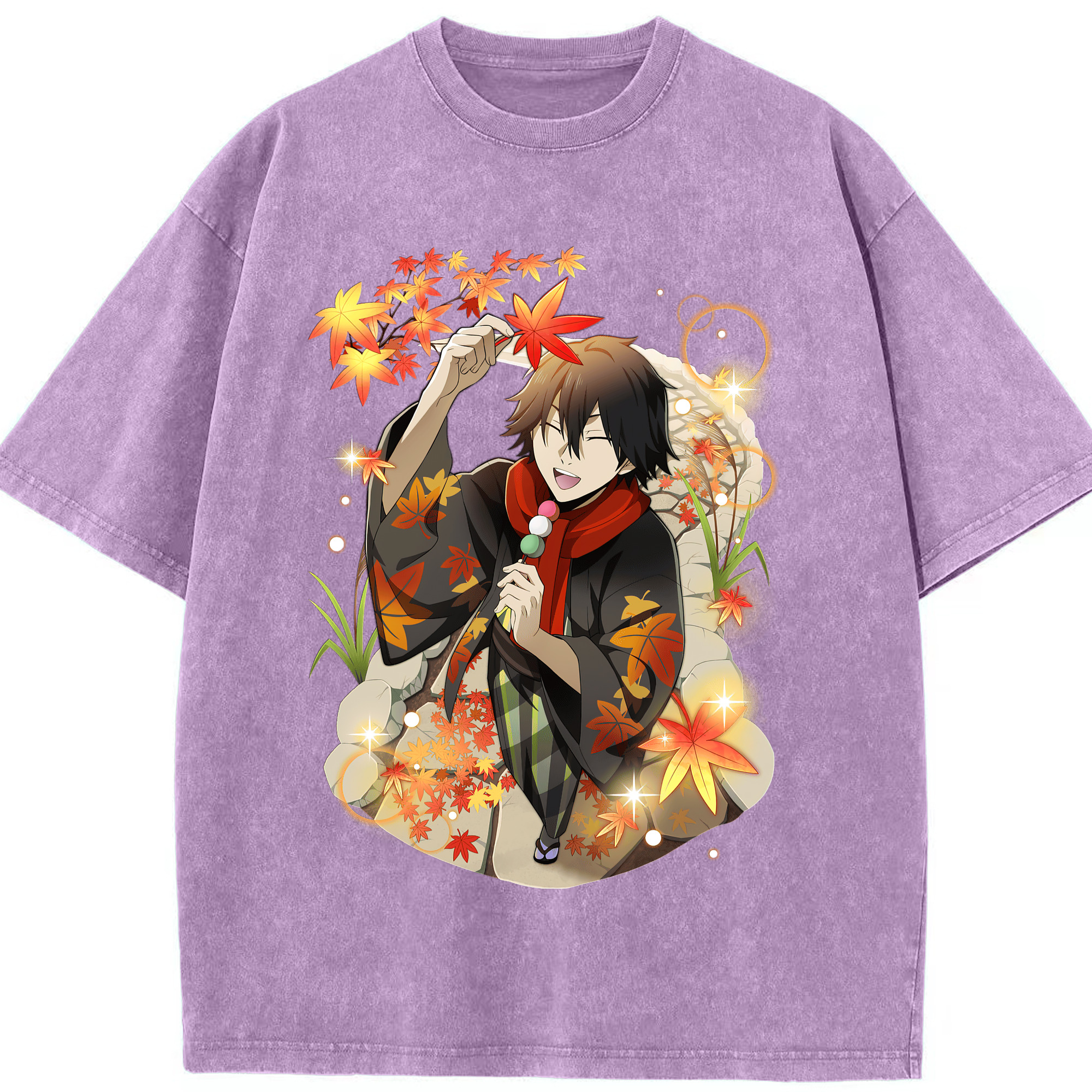 （画像用） 文豪ストレイドッグス Bungo Stray Dogs 綿100% ヴィンテージ風 半袖Tシャツ（フロントプリント）